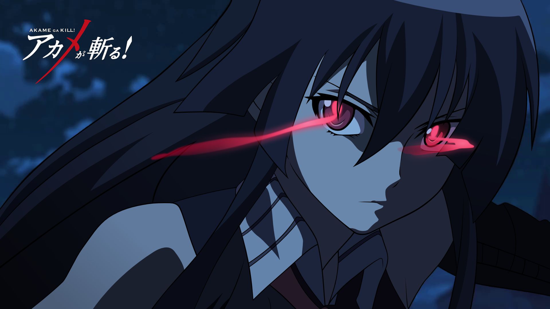 anime, akame ga kill!, akame (akame ga kill!), black hair, red eyes