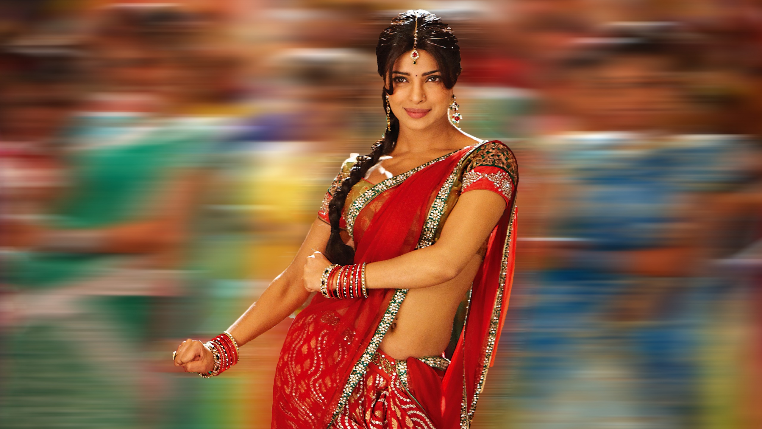 644166 descargar fondo de pantalla celebridades, priyanka chopra, indio, miss mundo, sari: protectores de pantalla e imágenes gratis