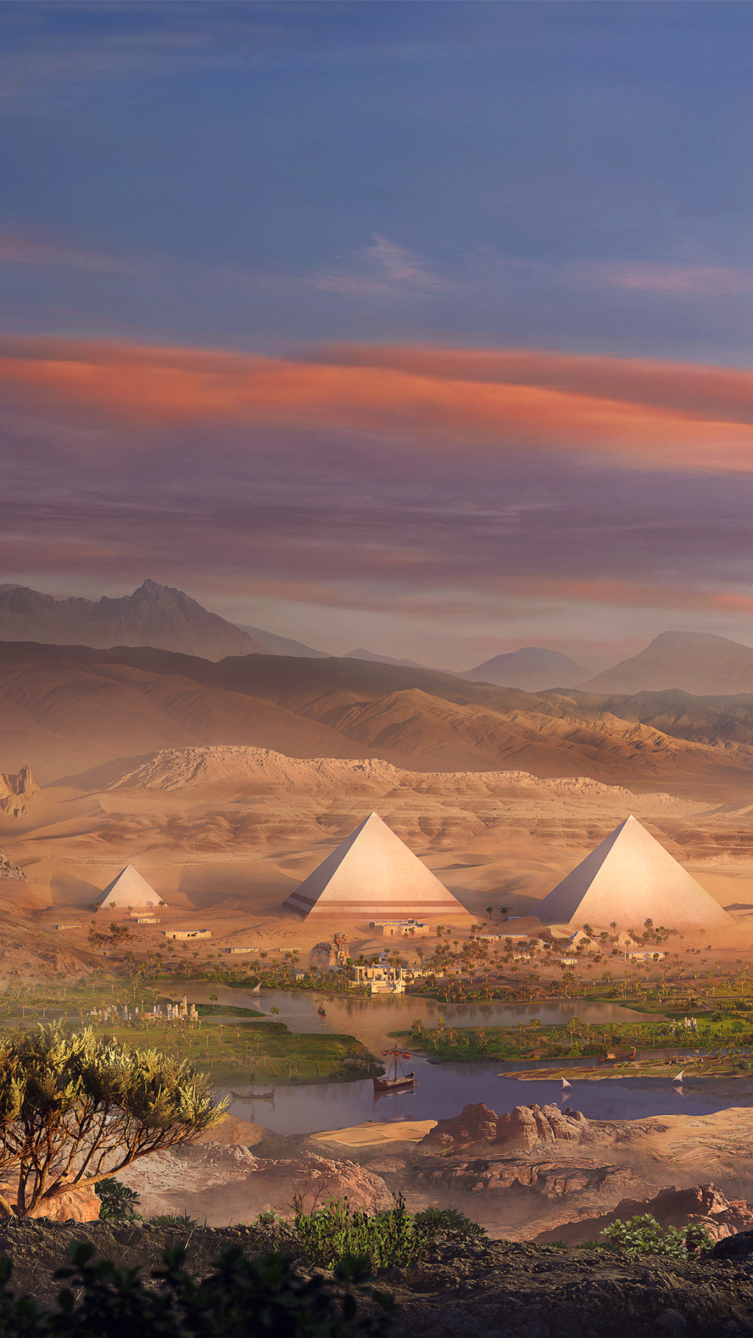 Handy-Wallpaper Wüste, Ägypten, Steppe, Pyramide, Computerspiele, Assassin's Creed, Überzeugung Eines Attentäters, Assassin's Creed: Origins kostenlos herunterladen.