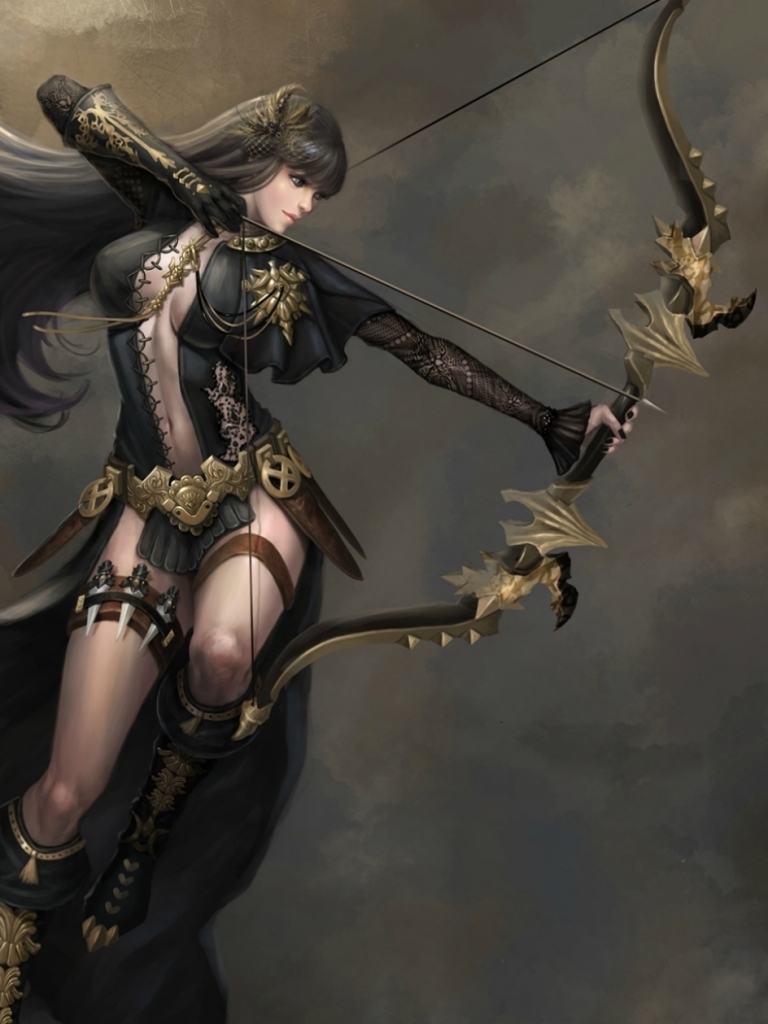 Download mobile wallpaper Fantasy, Arrow, Bow, Archer, Woman Warrior for free.