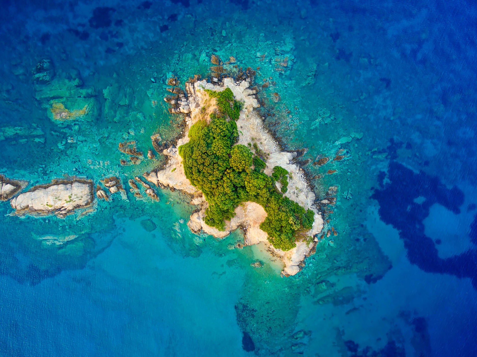 Handy-Wallpaper Insel, Meer, Erde/natur, Luftbildfotografie kostenlos herunterladen.