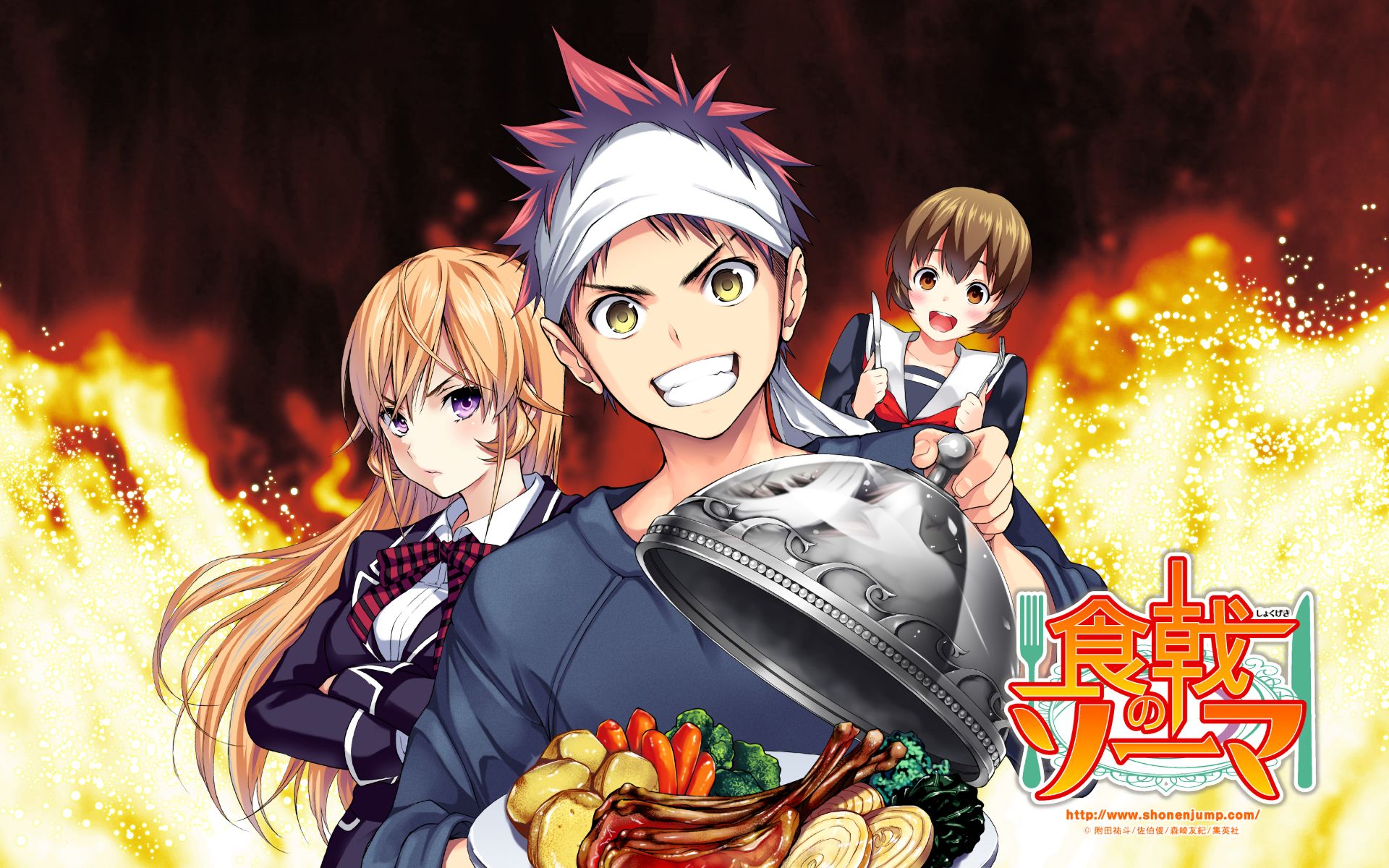 751657 télécharger le fond d'écran animé, food wars!, erina nakiri, shokugeki no soma, soma yukihira - économiseurs d'écran et images gratuitement
