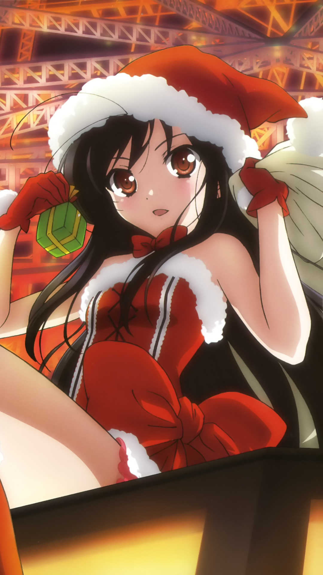 Download mobile wallpaper Anime, Christmas, Haruyuki Arita, Kuroyukihime (Accel World), Accel World for free.