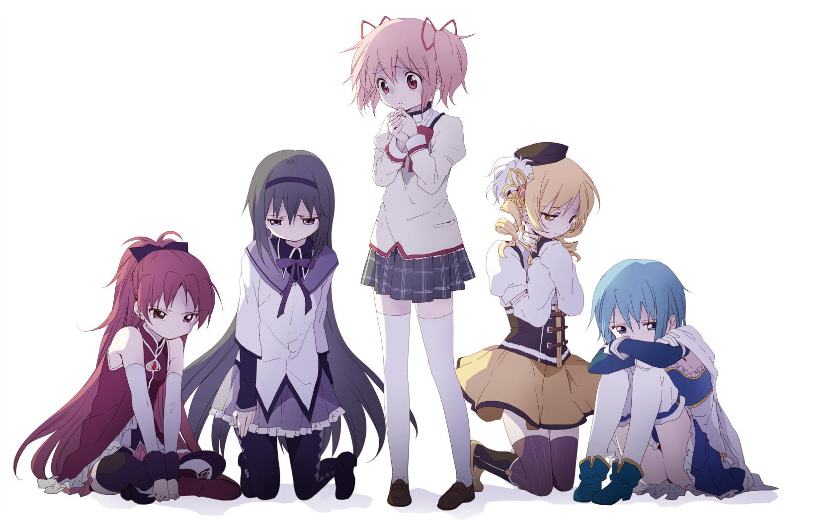 Baixe gratuitamente a imagem Anime, Kyōko Sakura, Mahô Shôjo Madoka Magika: Puella Magi Madoka Magica, Homura Akemi, Madoka Kaname, Mami Tomoe, Sayaka Miki na área de trabalho do seu PC