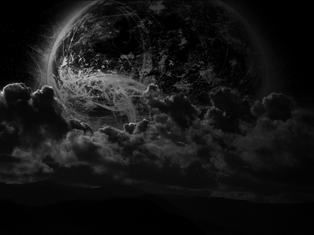 Download mobile wallpaper Night, Moon, Sci Fi, Cloud, Planet Rise for free.