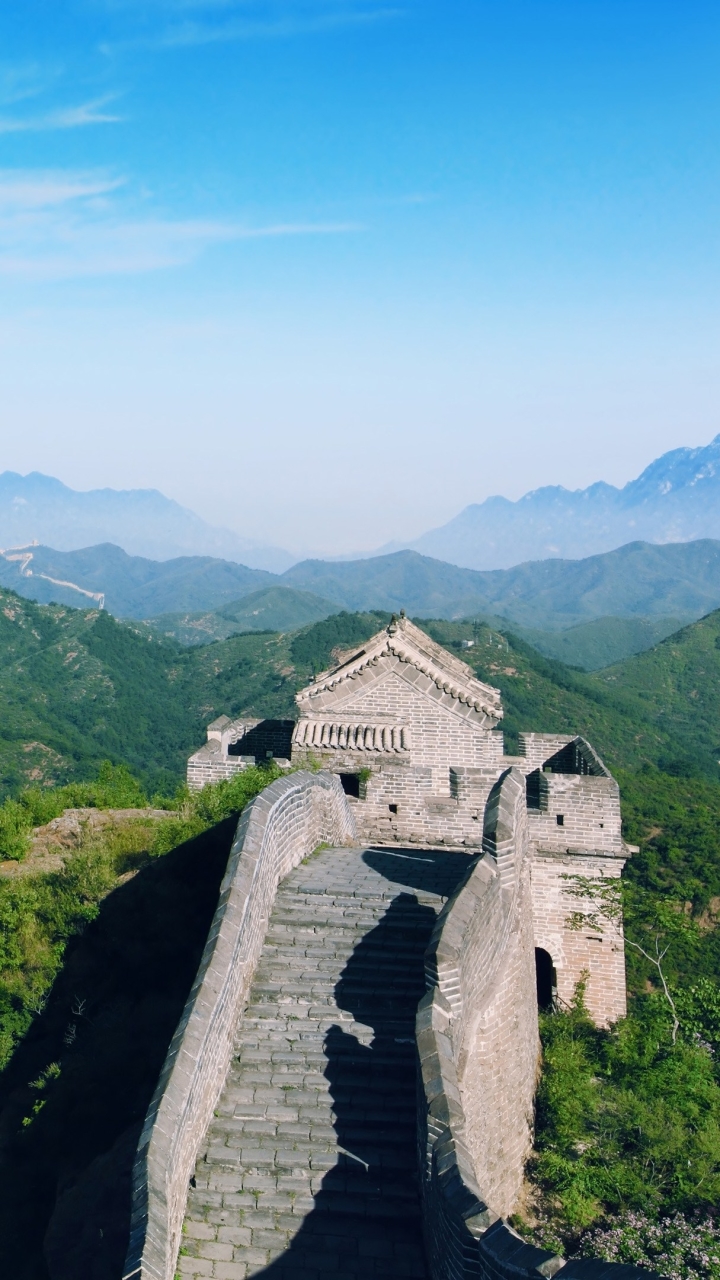 Скачать картинку Памятники, Великая Китайская Стена, Китай, Сделано Человеком, Кита́й в телефон бесплатно.