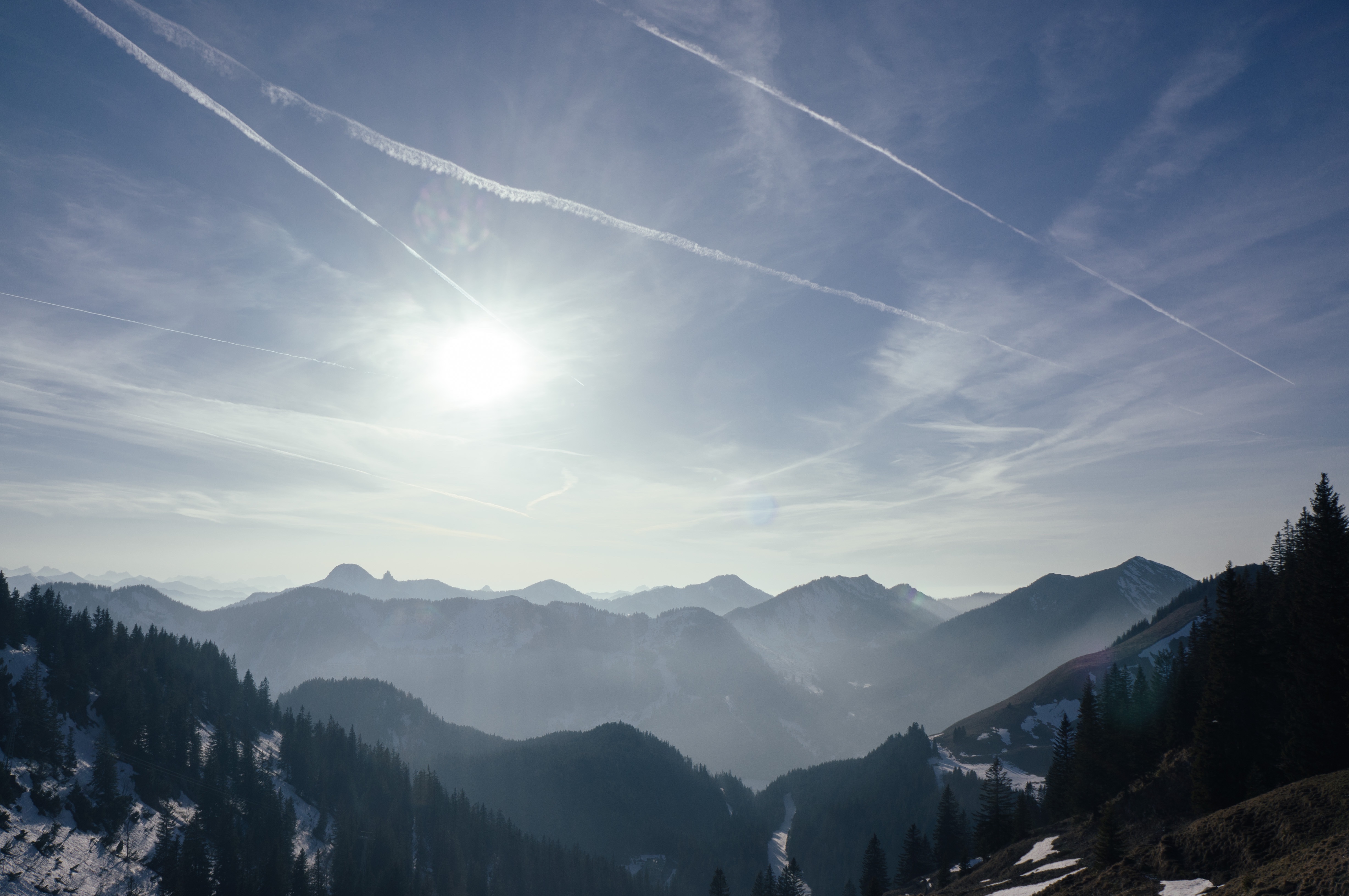 Laden Sie das Natur, Mountains, Nebel, Sky-Bild kostenlos auf Ihren PC-Desktop herunter