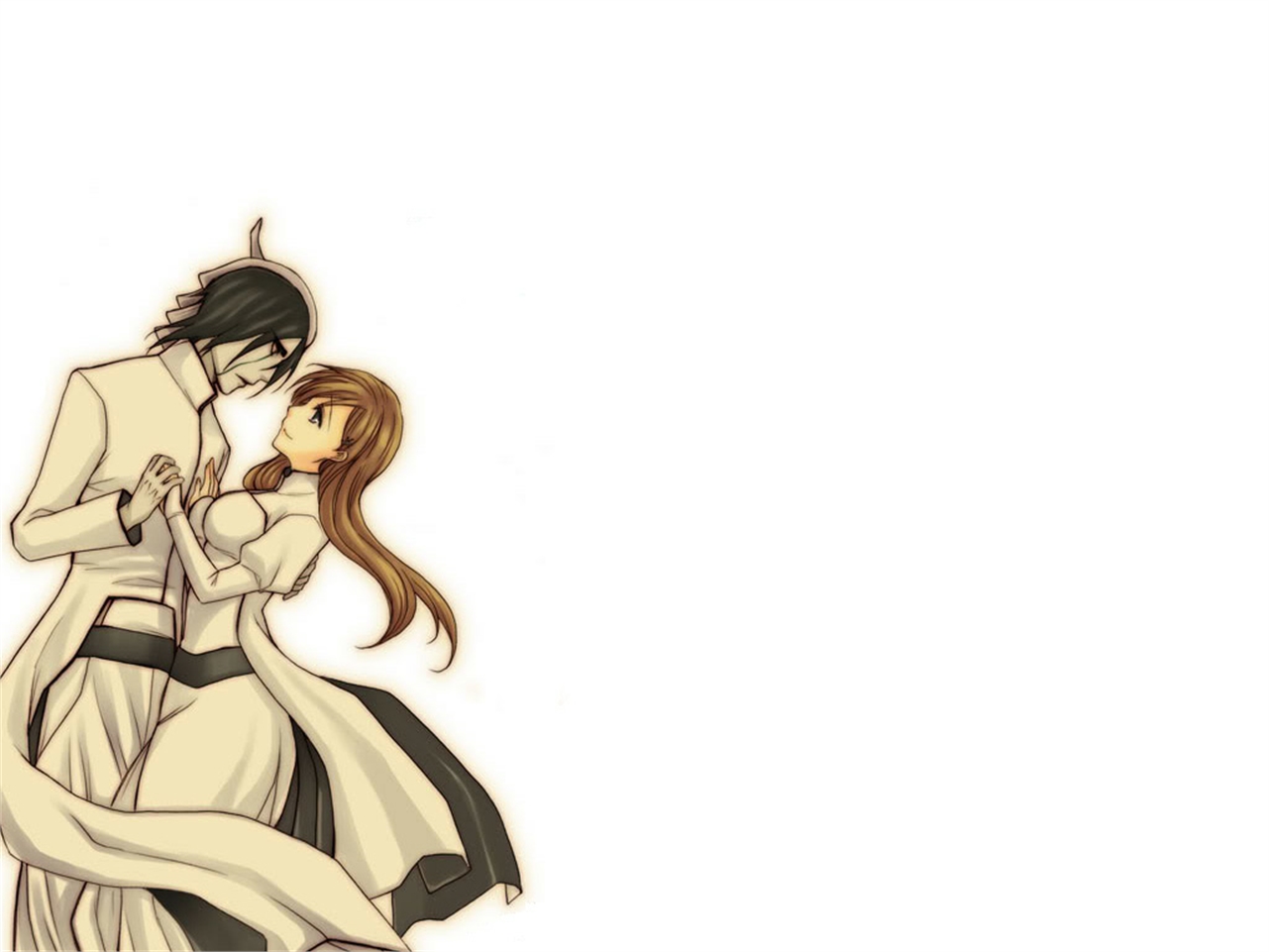 Free download wallpaper Anime, Bleach, Orihime Inoue, Ulquiorra Cifer on your PC desktop