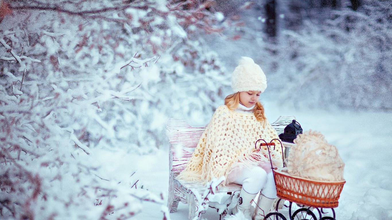 Download mobile wallpaper Winter, Child, Photography for free.