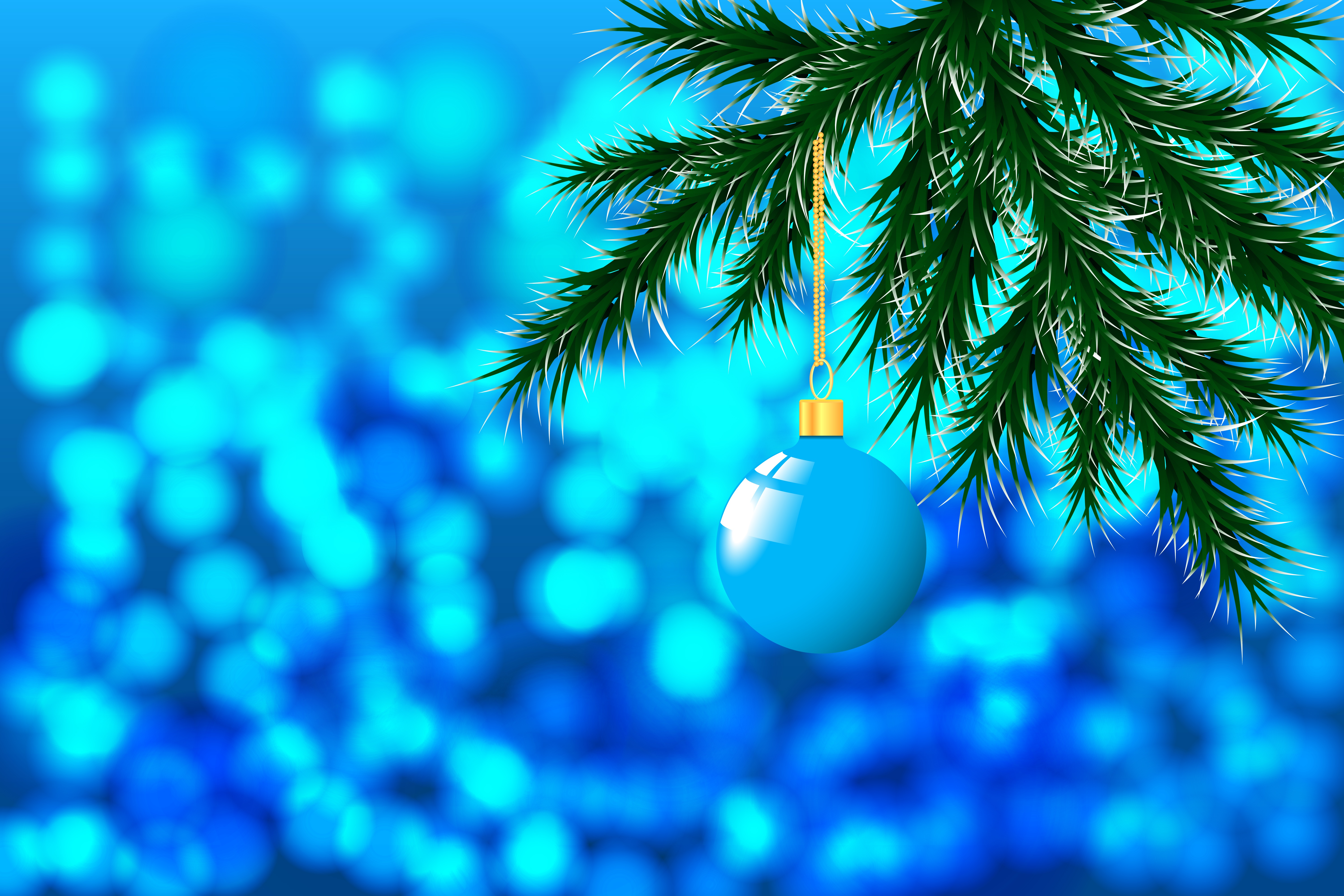 holidays, new year, christmas, branch, ball, christmas tree toy
