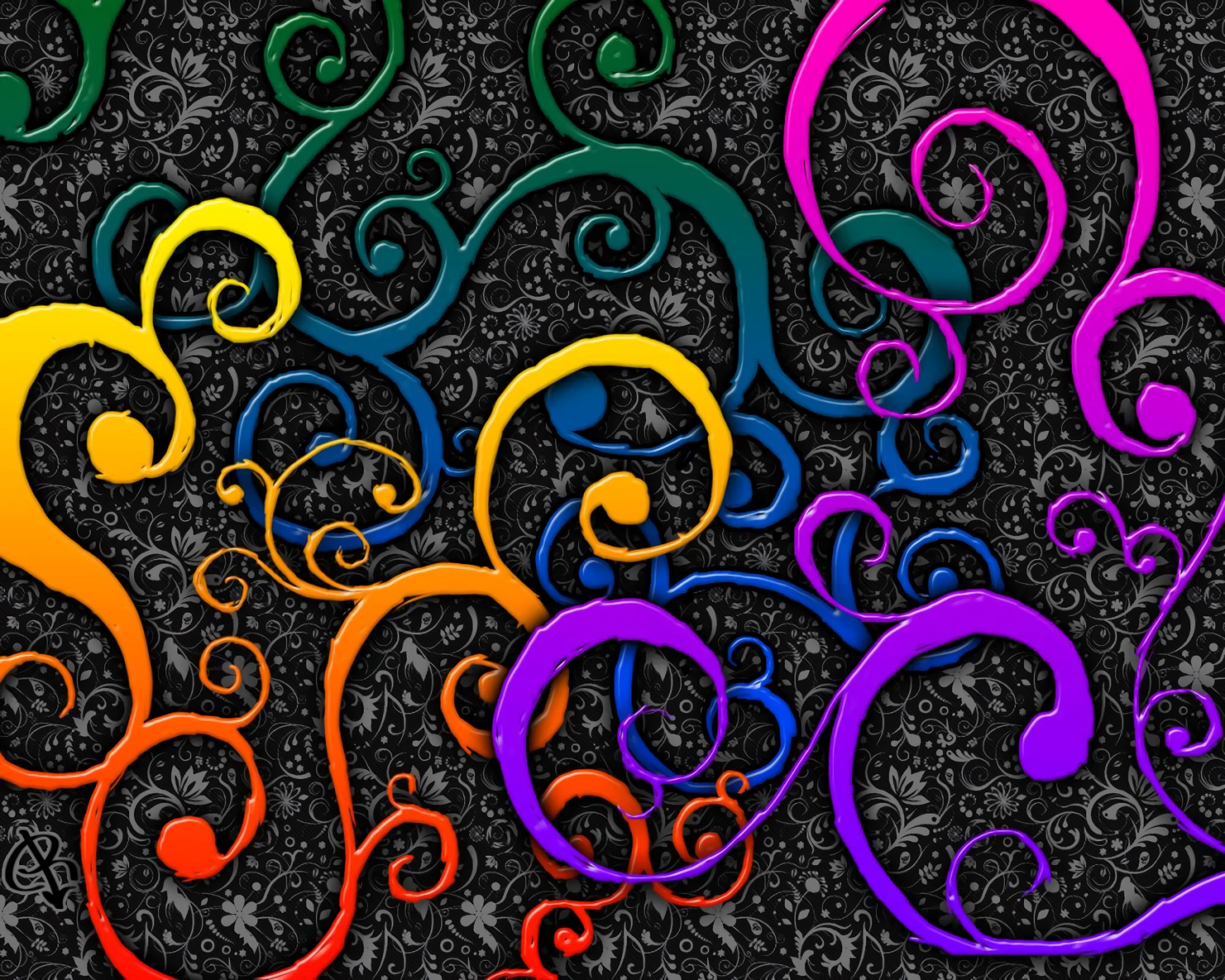 Free download wallpaper Abstract, Colors, Design, Swirl on your PC desktop