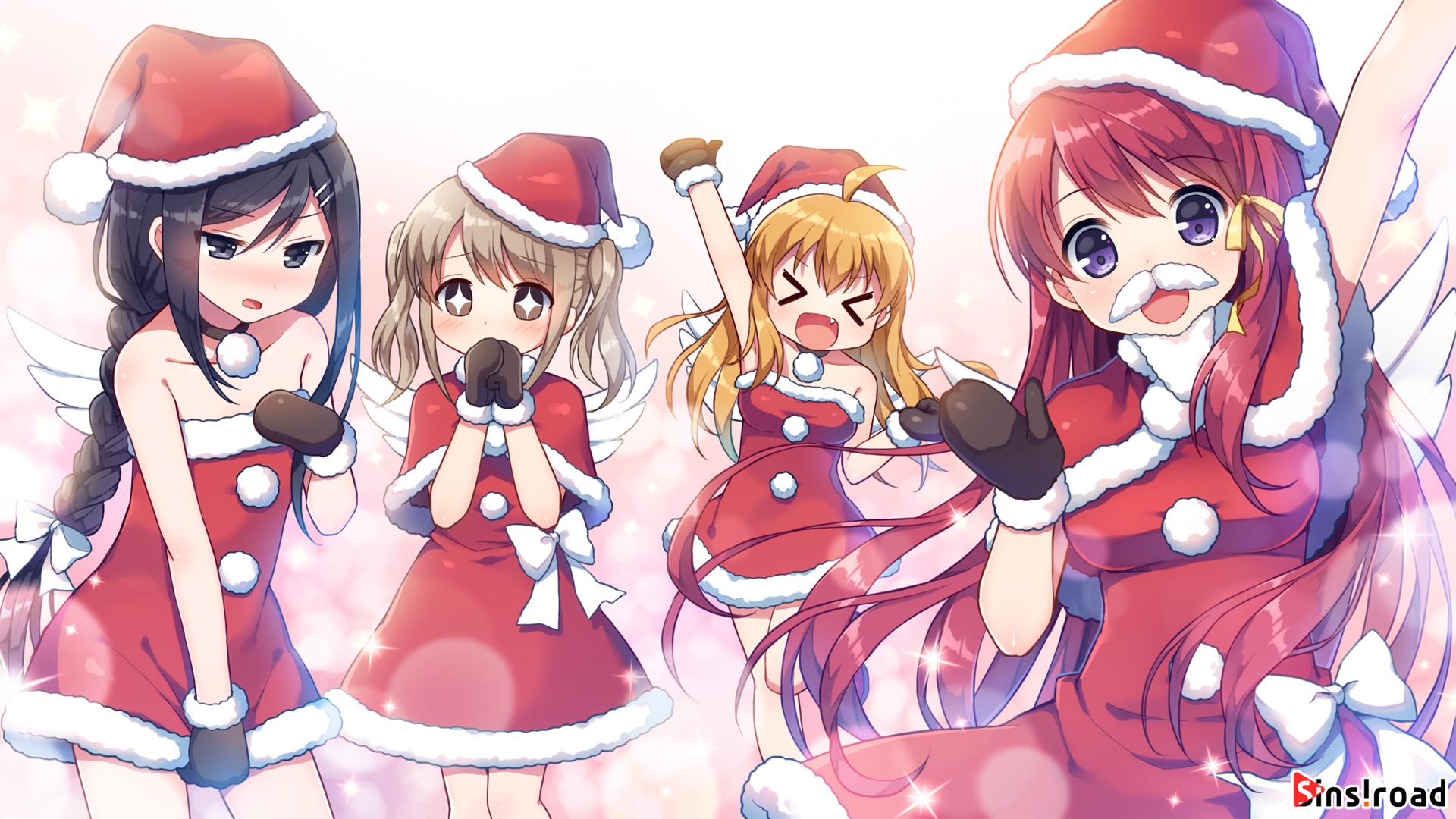 Download mobile wallpaper Anime, Christmas, Original for free.