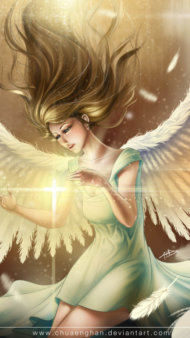 Download mobile wallpaper Fantasy, Wings, Angel for free.