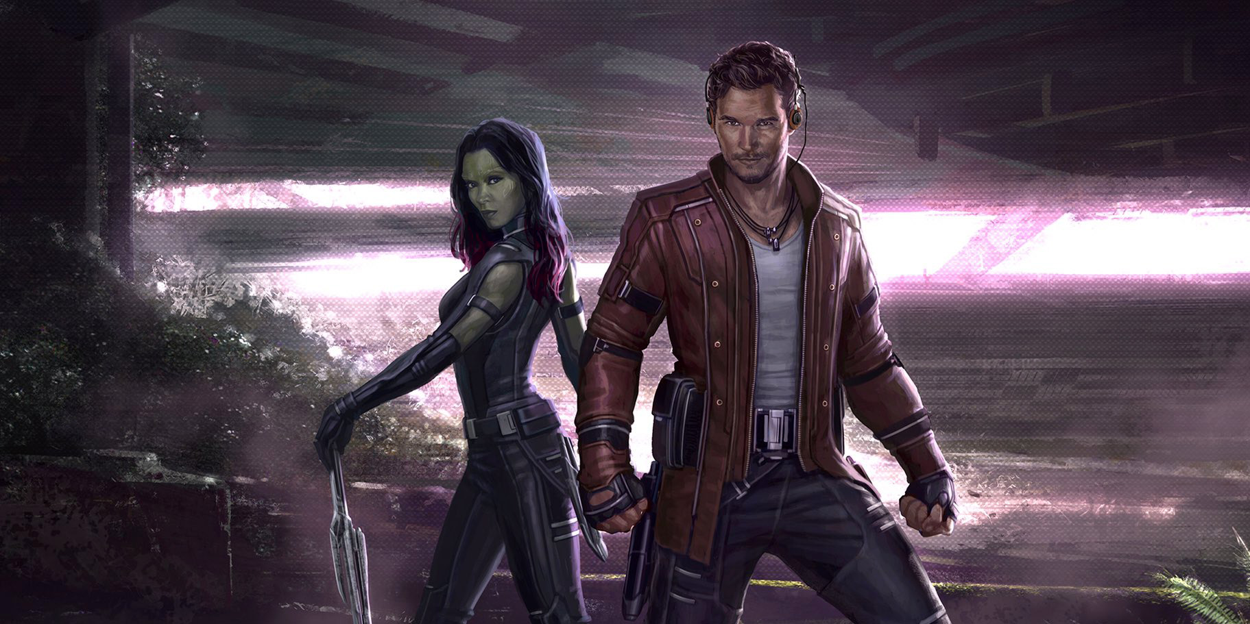 Free download wallpaper Movie, Star Lord, Gamora, Guardians Of The Galaxy Vol 2 on your PC desktop