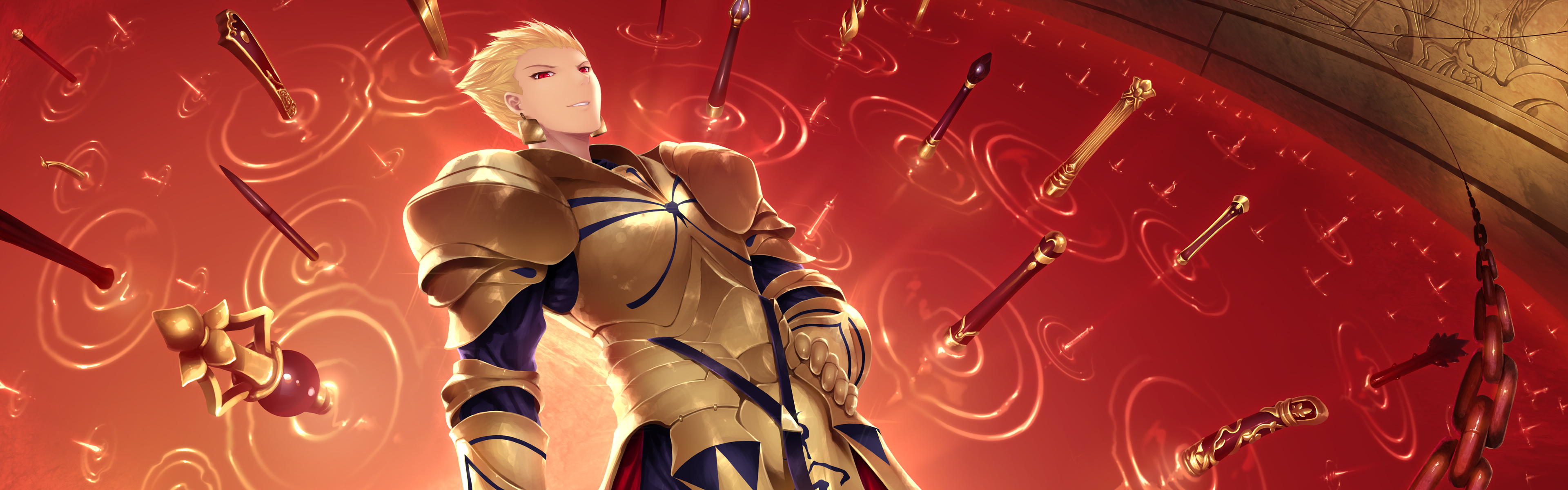 Laden Sie das Animes, Fate/zero, Gilgamesch (Fate Serie), Schicksalsserie-Bild kostenlos auf Ihren PC-Desktop herunter
