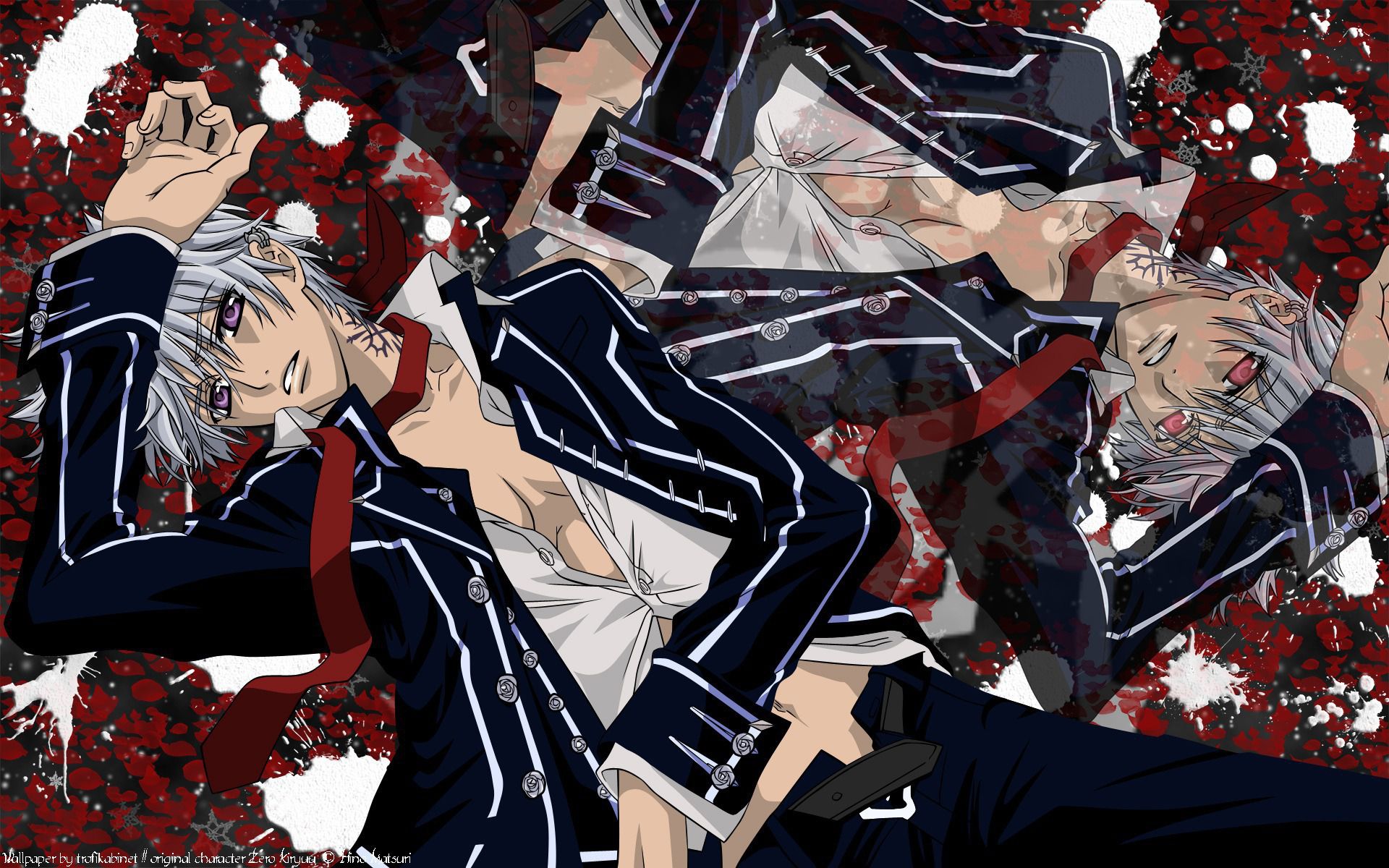 Free download wallpaper Anime, Petal, Uniform, Vampire Knight, Zero Kiryu on your PC desktop