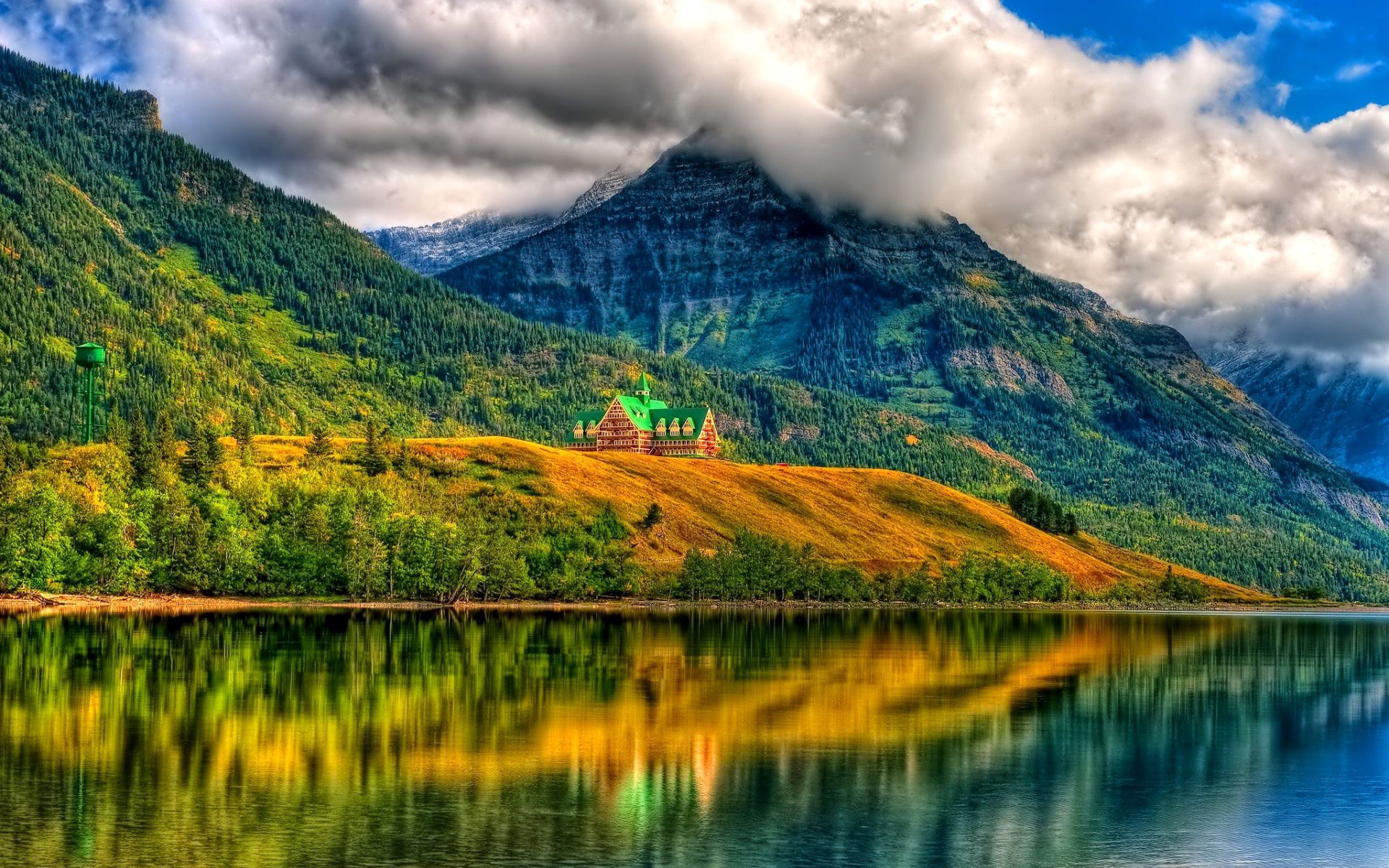 Free download wallpaper Sky, Mountains, Nature, Summer, Hdr on your PC desktop