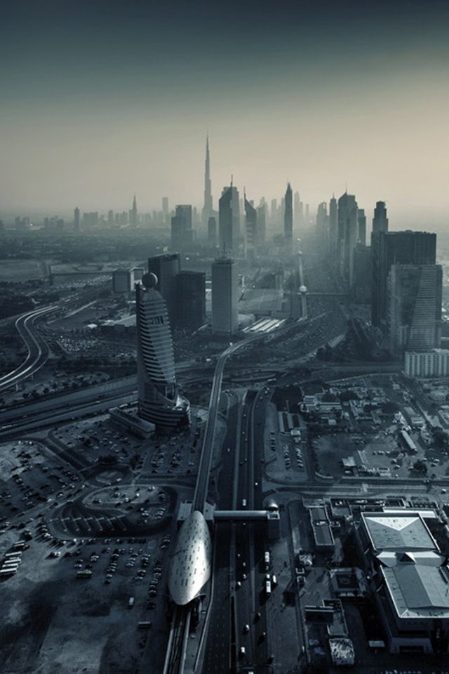 Скачать картинку Города, Дубай, Серый, Объединенные Арабские Эмираты, Объединённые Арабские Эмираты, Сделано Человеком в телефон бесплатно.