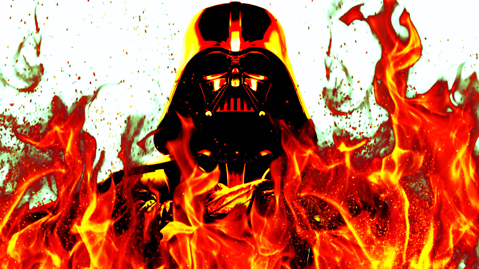 Laden Sie das Feuer, Darth Vader, Krieger, Science Fiction, Krieg Der Sterne-Bild kostenlos auf Ihren PC-Desktop herunter