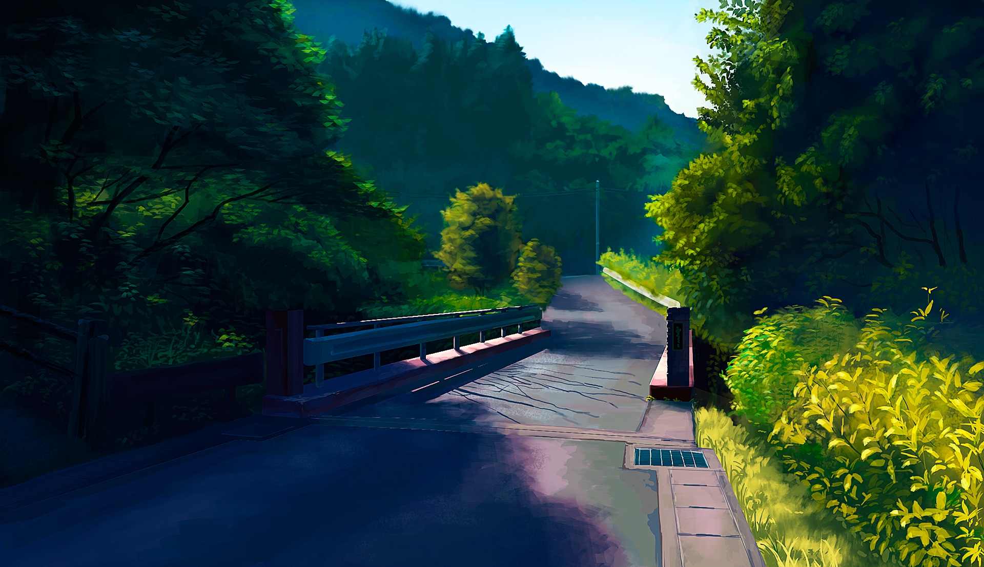 Download mobile wallpaper Anime, Road for free.