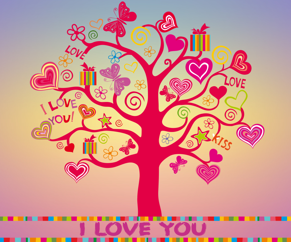 Download mobile wallpaper Love, Tree, Heart, Artistic for free.