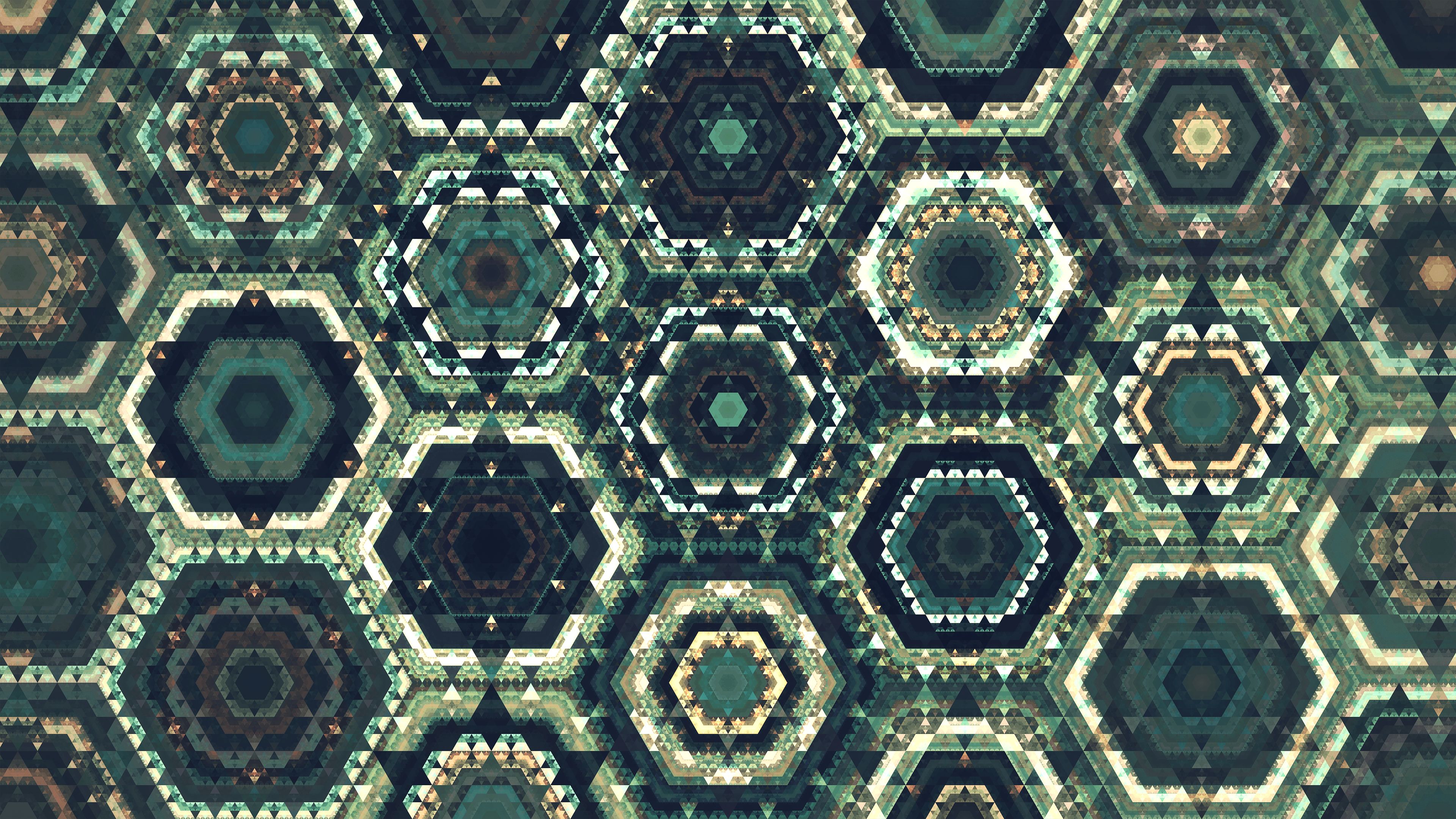 Handy-Wallpaper Abstrakt, Muster, Fraktale, Hexagon kostenlos herunterladen.