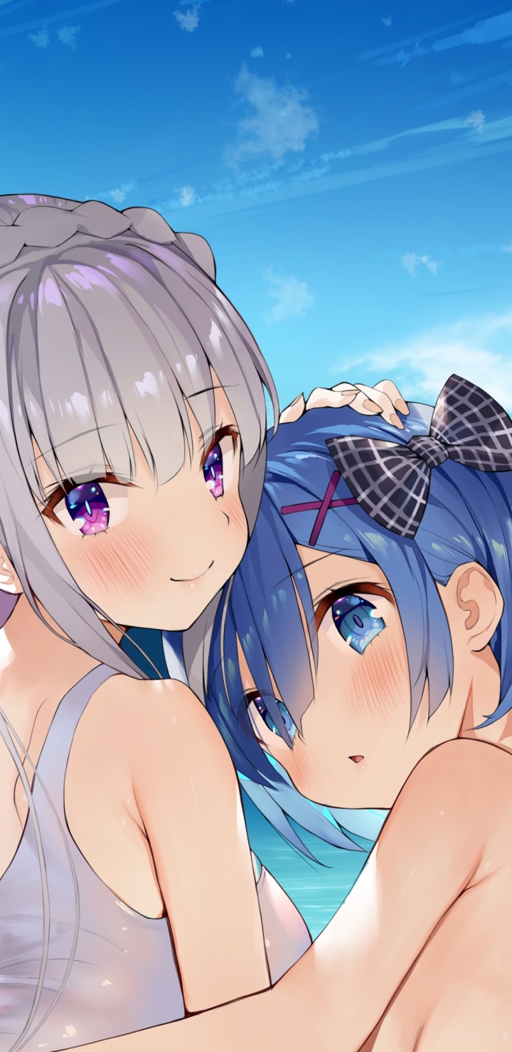 Descarga gratuita de fondo de pantalla para móvil de Animado, Emilia (Re:zero), Re:zero Comenzando La Vida En Otro Mundo, Rem (Re: Cero).