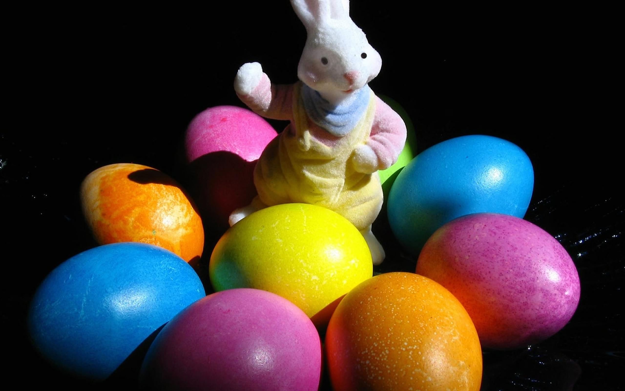 Laden Sie das Feiertage, Ostern, Farben, Hase, Osterei-Bild kostenlos auf Ihren PC-Desktop herunter