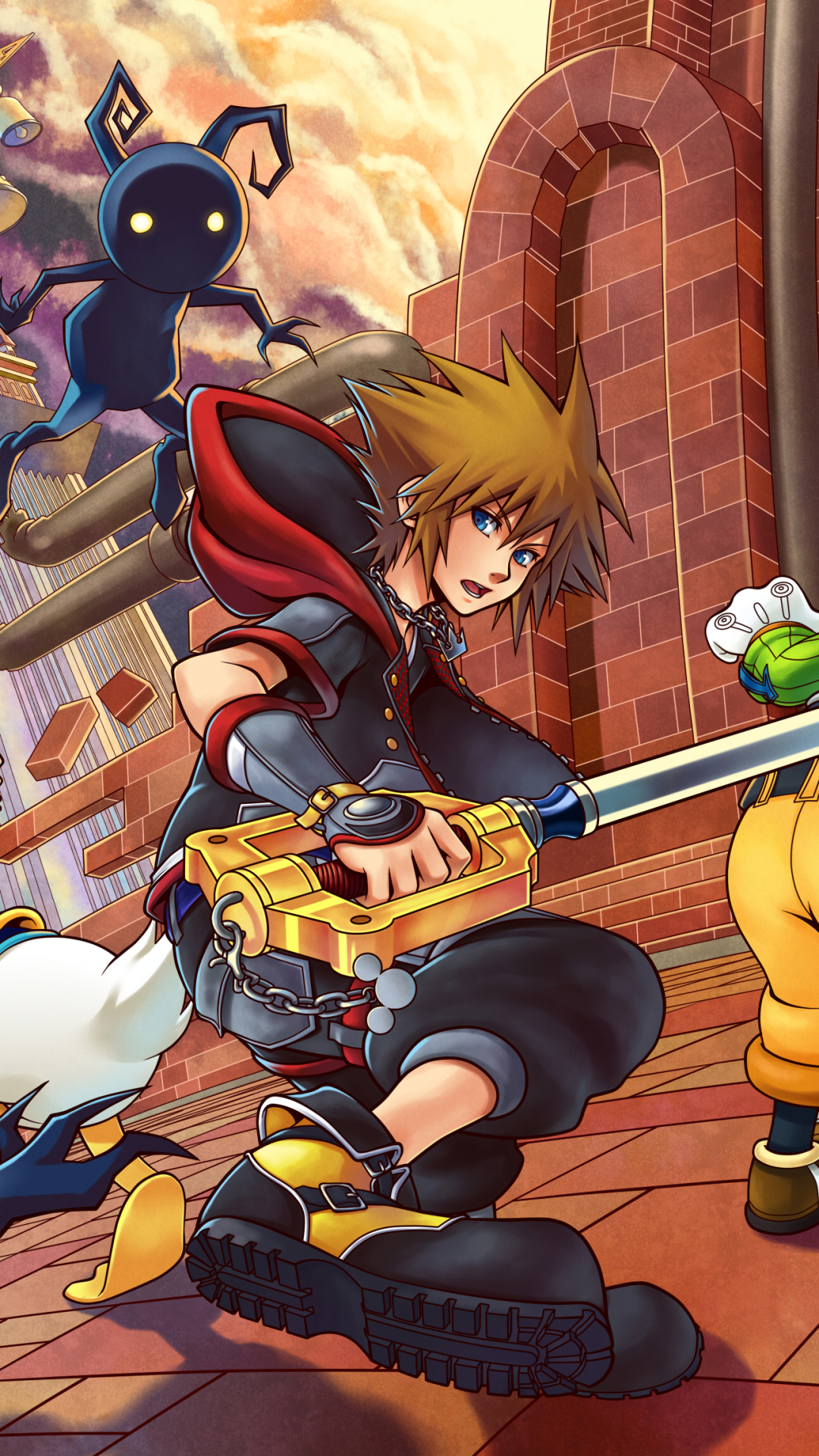 Download mobile wallpaper Video Game, Kingdom Hearts, Donald Duck, Goofy, Kingdom Hearts Iii, Sora (Kingdom Hearts) for free.