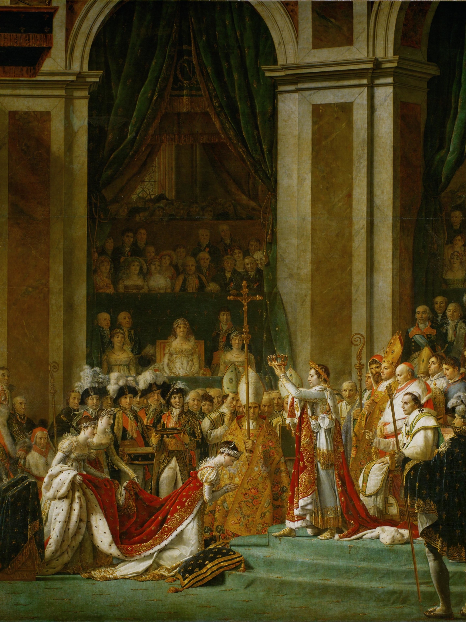 napoleon, artistic, coronation of napoleon, painting, crown