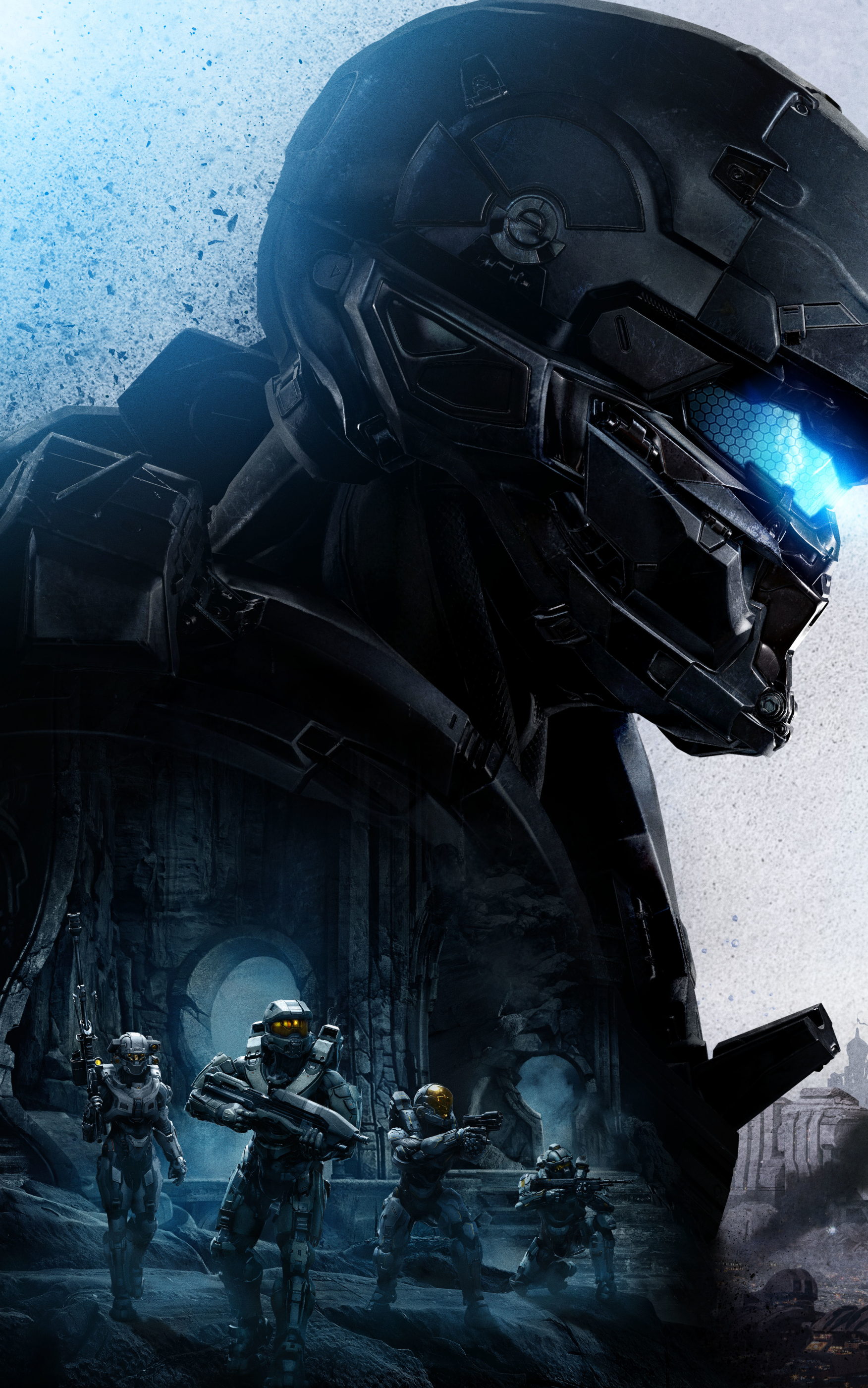 Laden Sie das Heiligenschein, Computerspiele, Master Chief, Halo 5: Guardians-Bild kostenlos auf Ihren PC-Desktop herunter