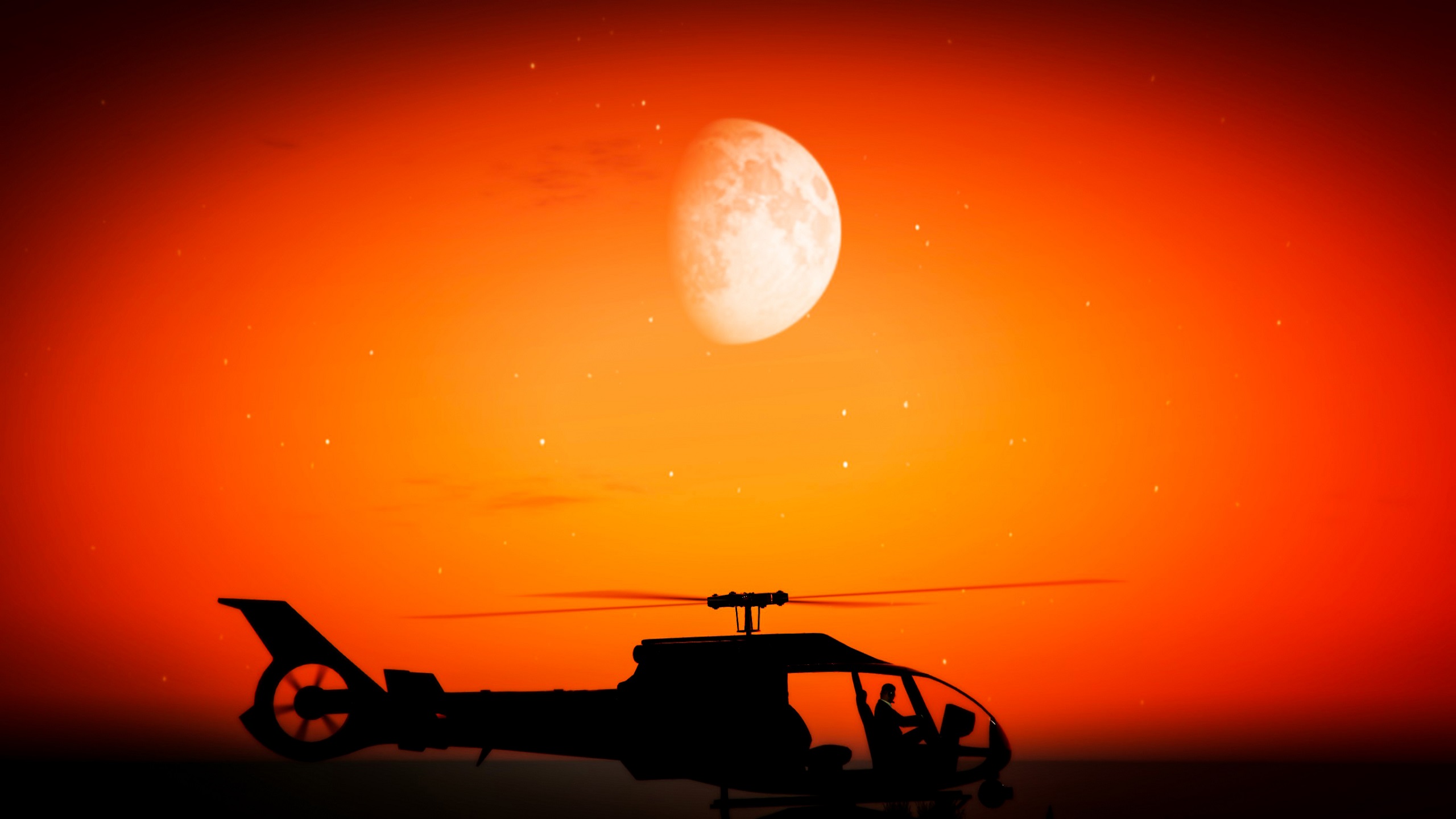 Free download wallpaper Moon, Helicopter, Vehicle, Video Game, Grand Theft Auto, Grand Theft Auto V on your PC desktop