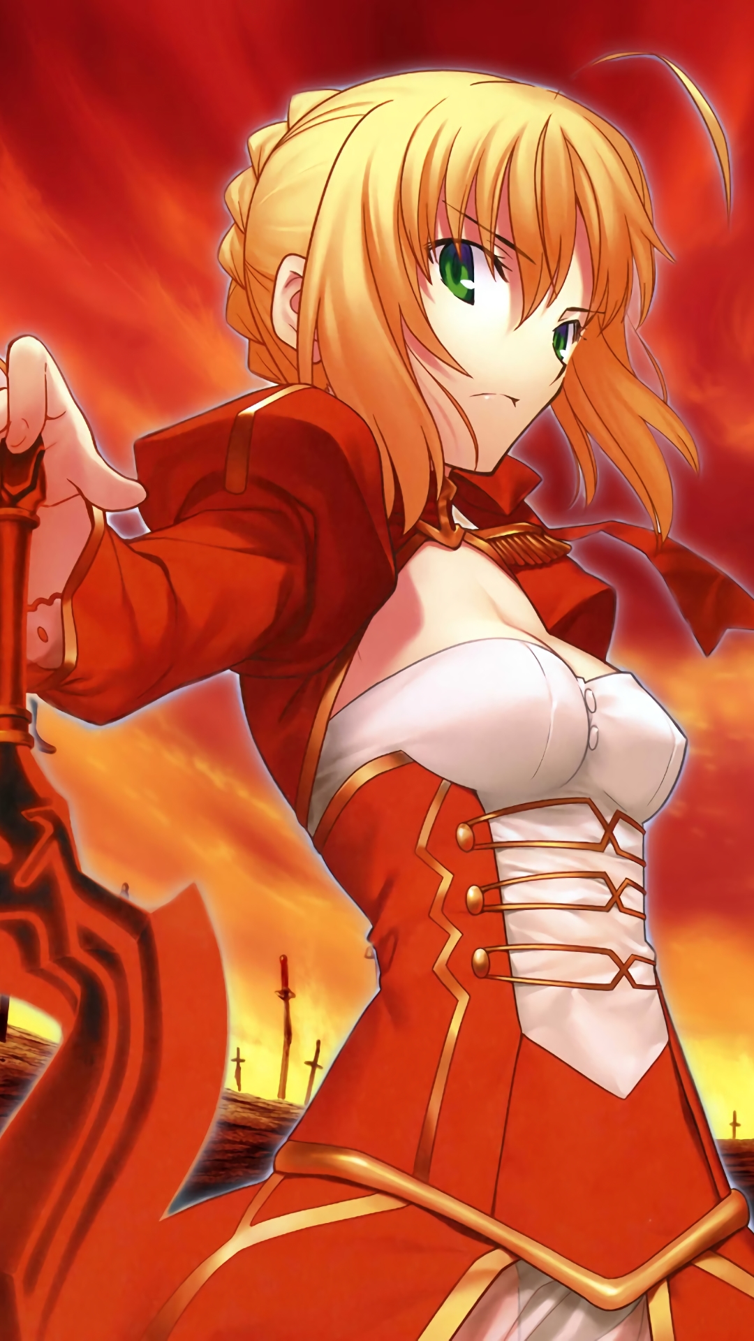 Download mobile wallpaper Anime, Saber (Fate Series), Red Saber, Fate/extra, Fate Series for free.