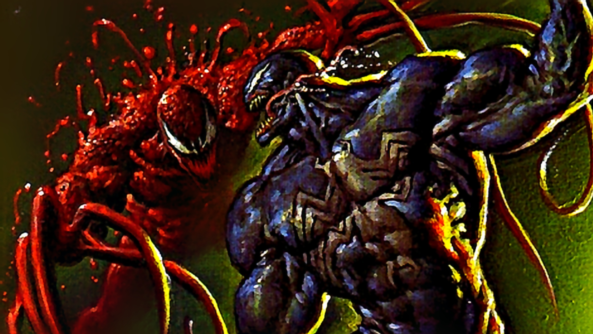 Baixar papel de parede para celular de Deus Da Carnificina, Carnificina (Marvel Comics), Veneno, Homem Aranha, História Em Quadrinhos gratuito.