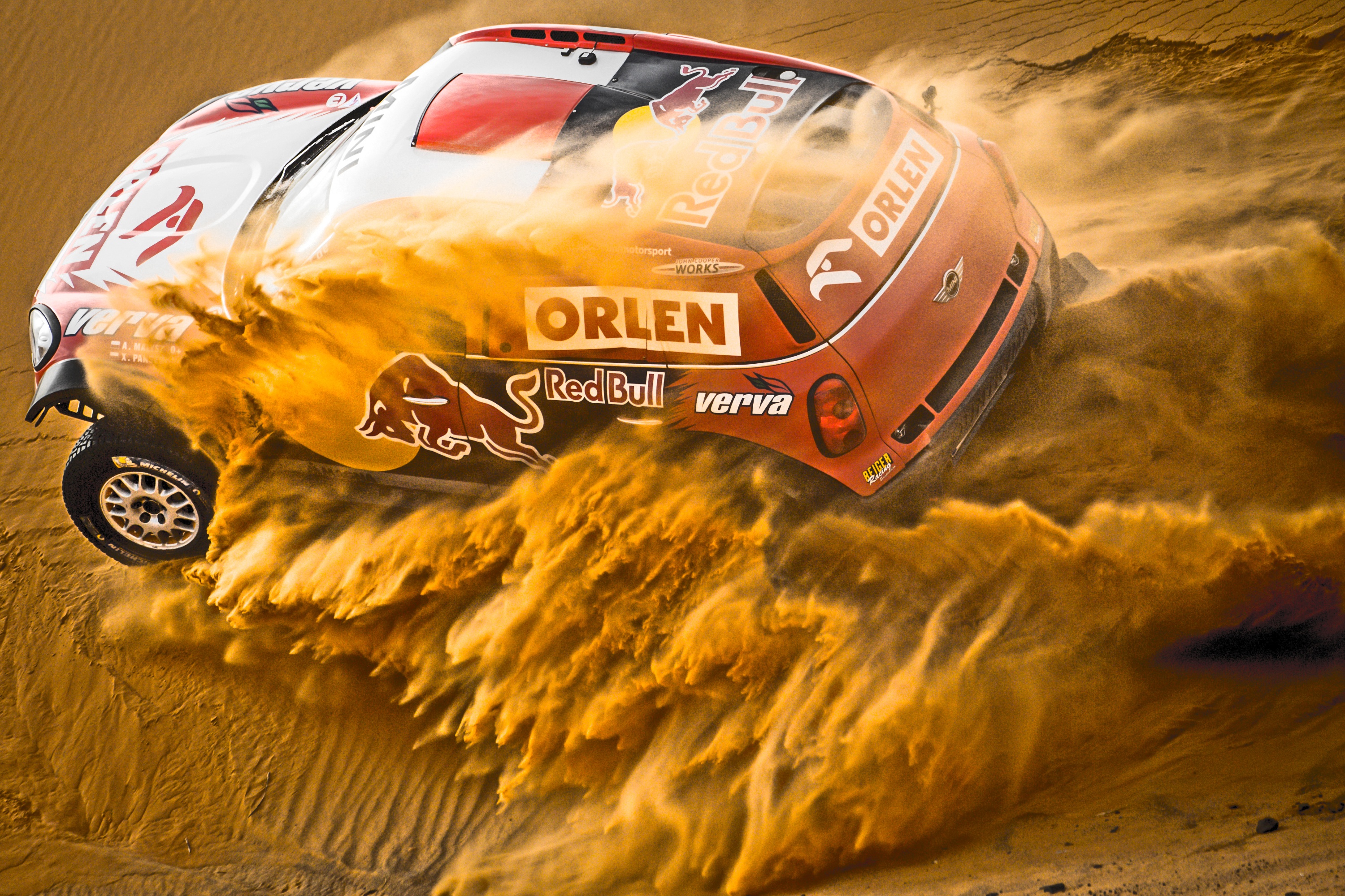 Download mobile wallpaper Sports, Sand, Car, Rallying for free.