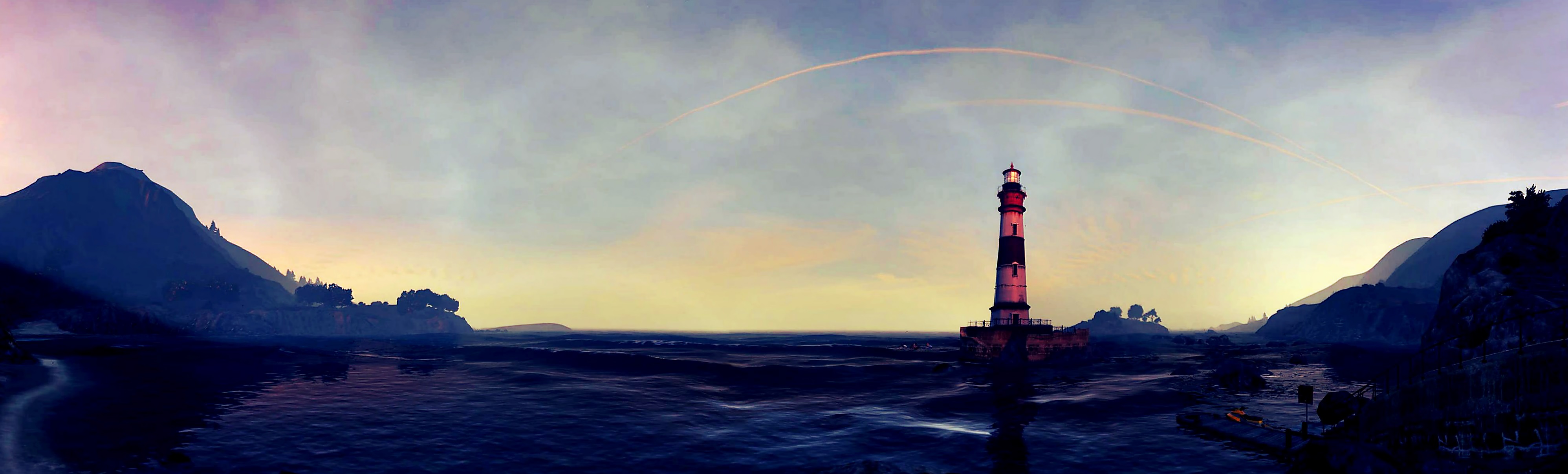 Free download wallpaper Sky, Lighthouse, Video Game, Grand Theft Auto, Grand Theft Auto V on your PC desktop