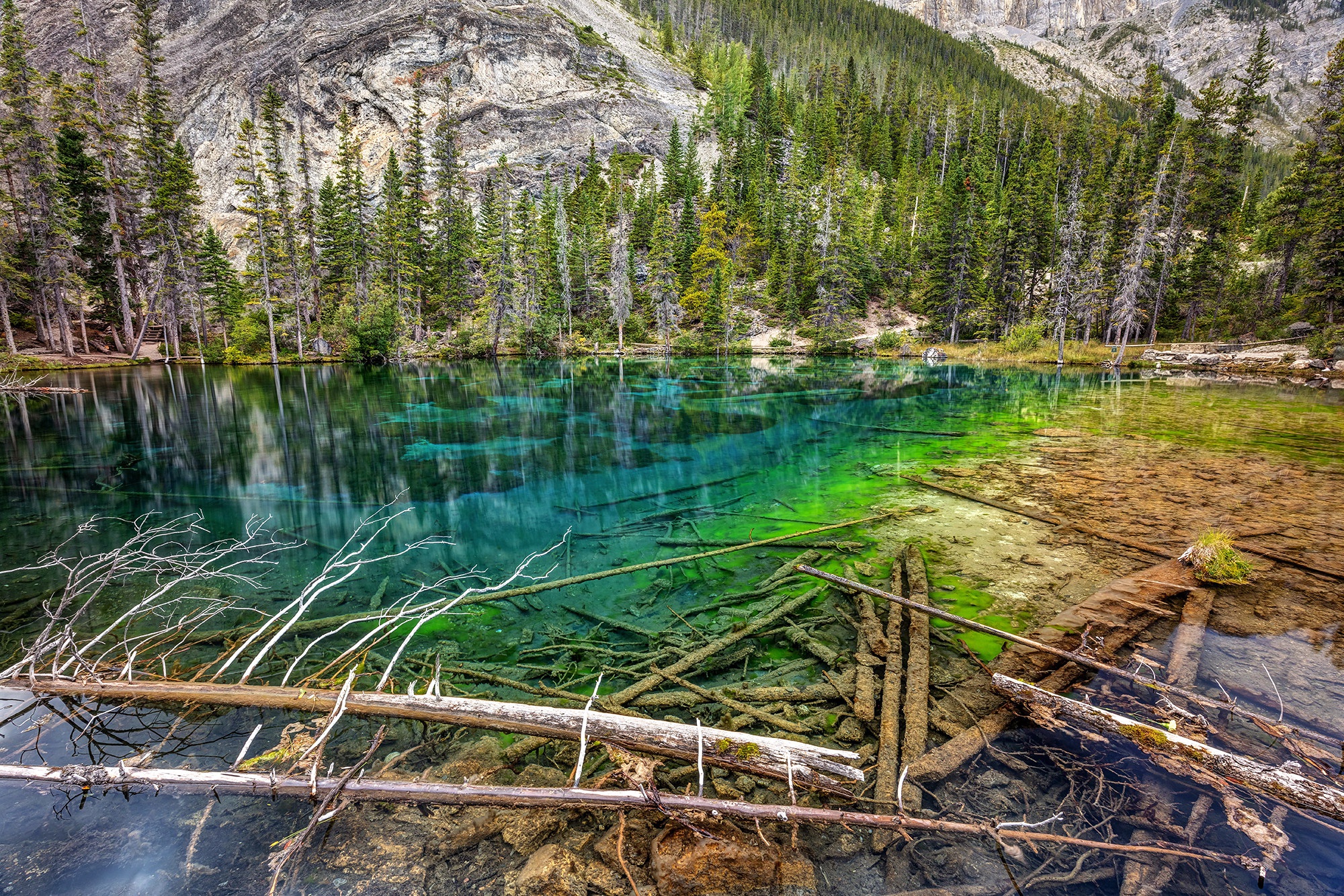 Скачать картинку Озера, Озеро, Канада, Альберта, Земля/природа в телефон бесплатно.
