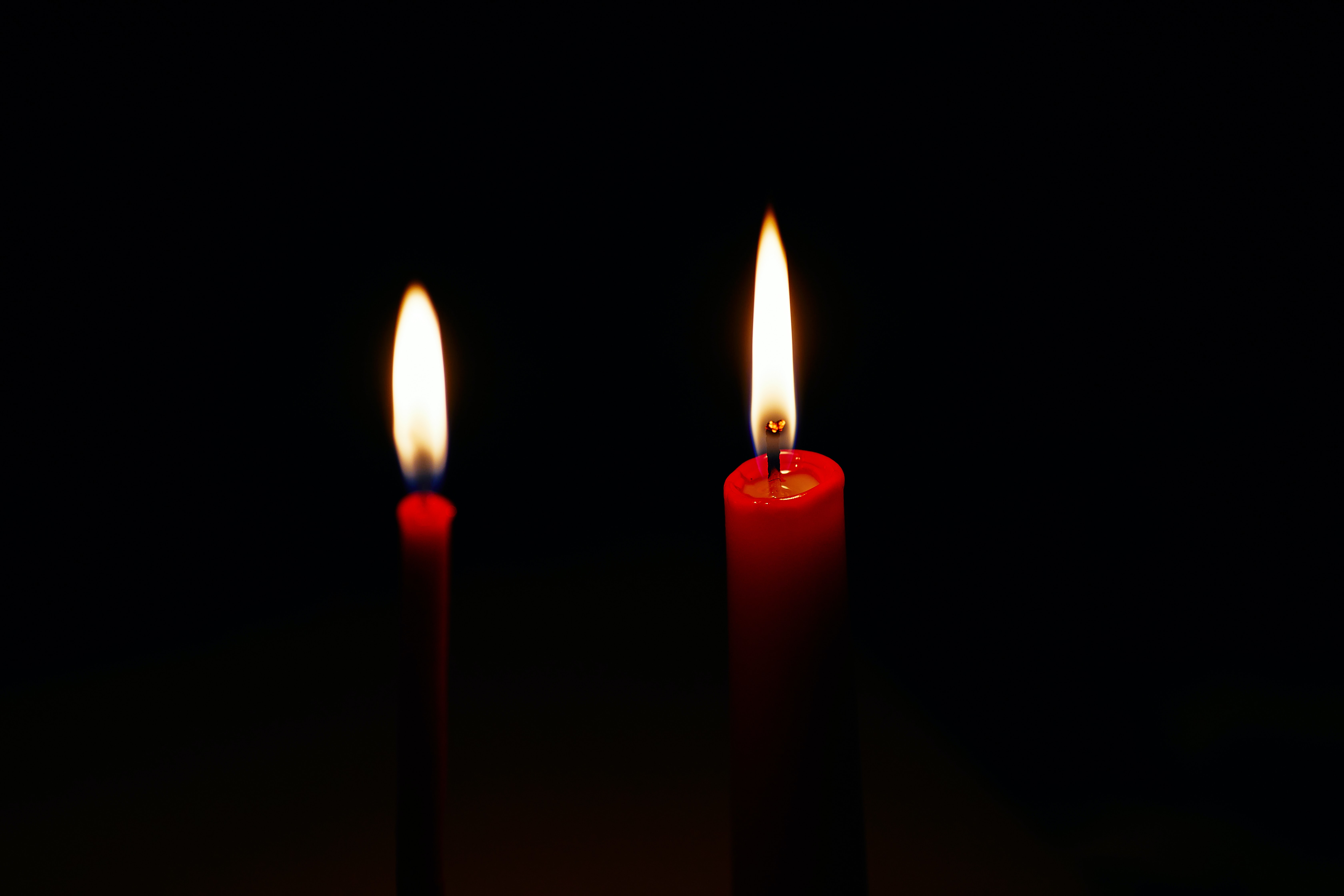 Free download wallpaper Candle, Flame, Wax, Dark on your PC desktop