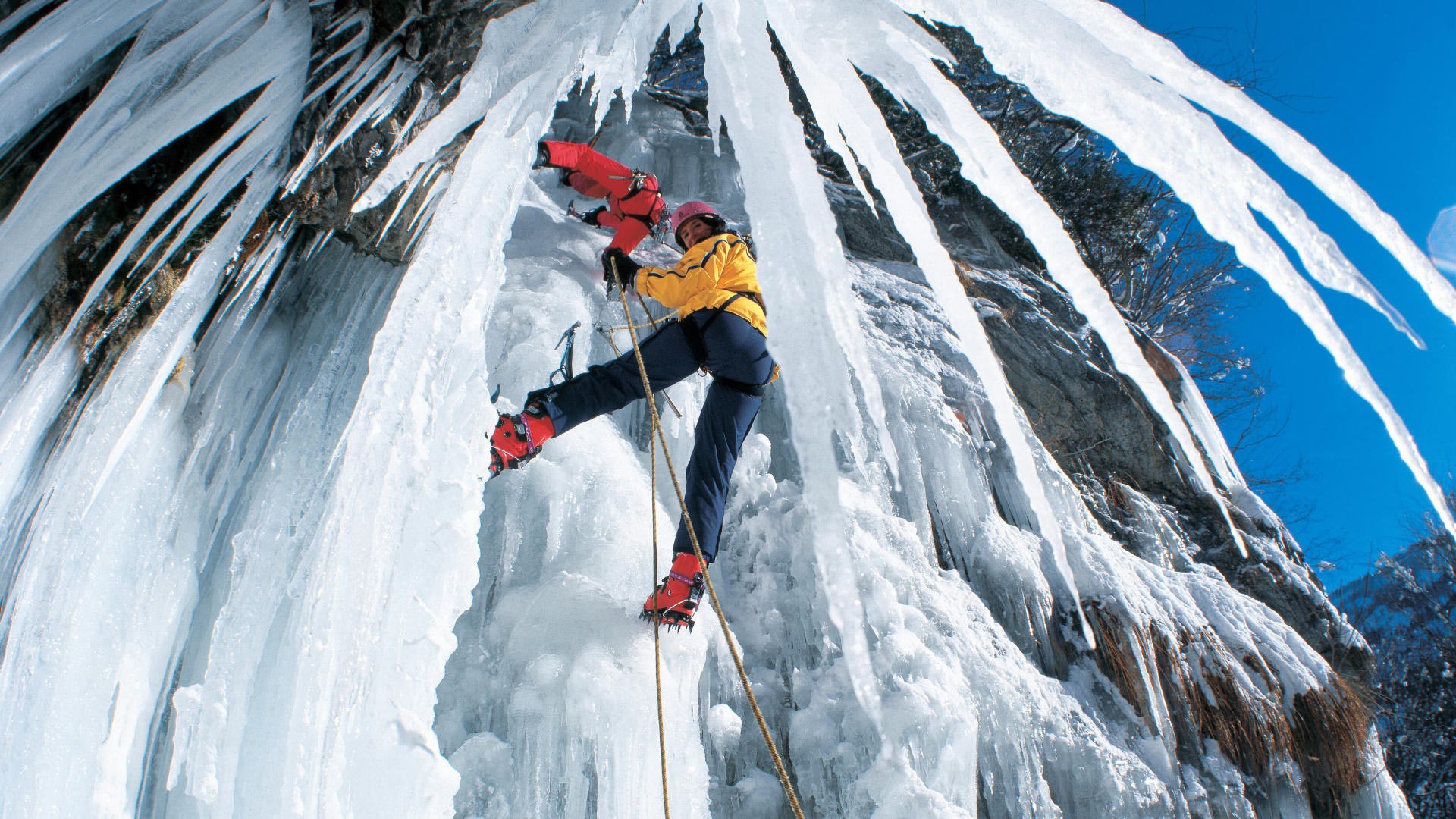 548343 baixar papel de parede esportes, escalada no gelo - protetores de tela e imagens gratuitamente