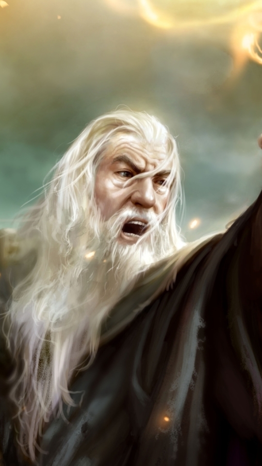 Descarga gratuita de fondo de pantalla para móvil de Fantasía, El Señor De Los Anillos, Gandalf.