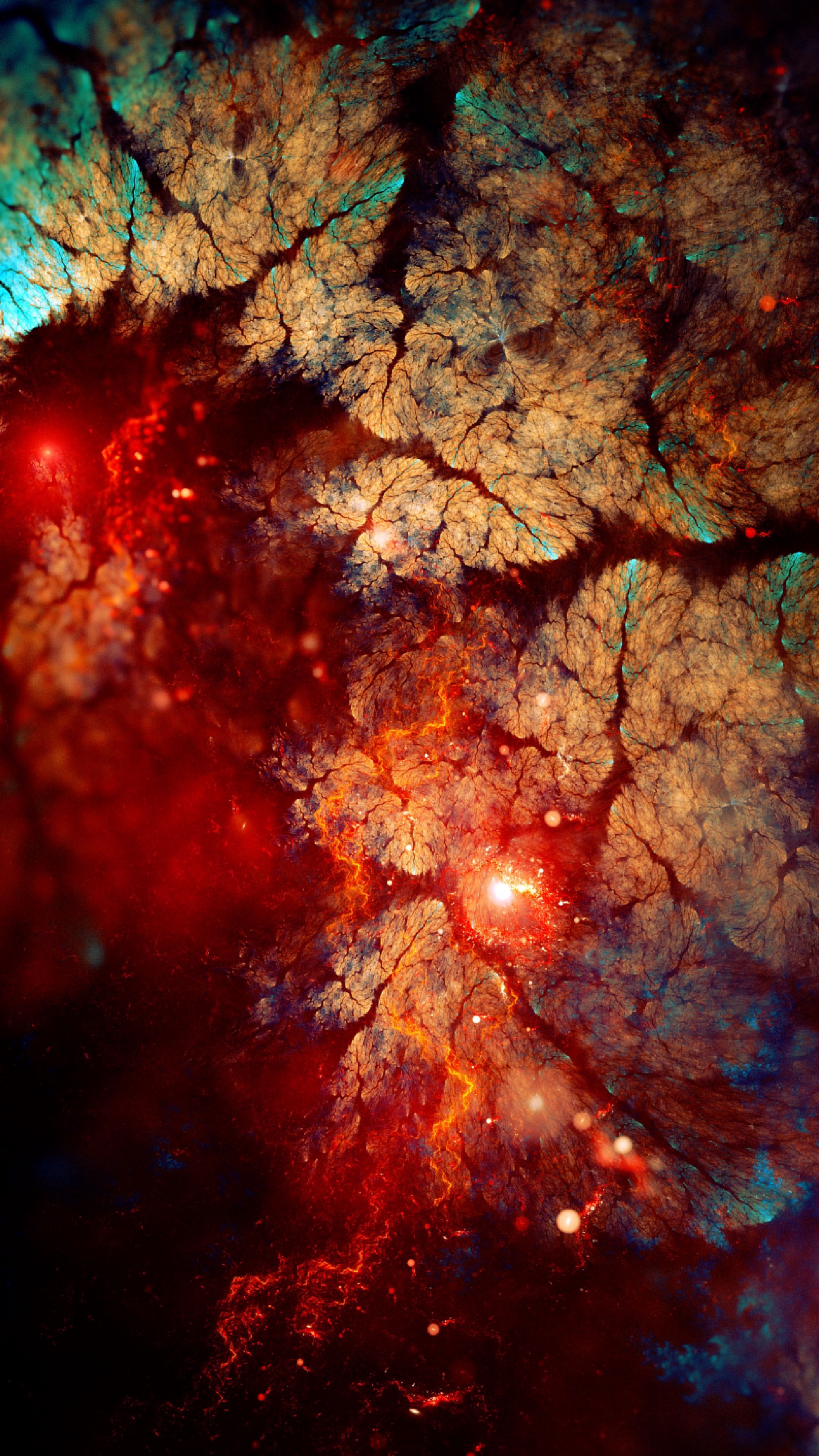 abstract, fractal, bright, sparks, glare, brilliance, shine, glow Full HD
