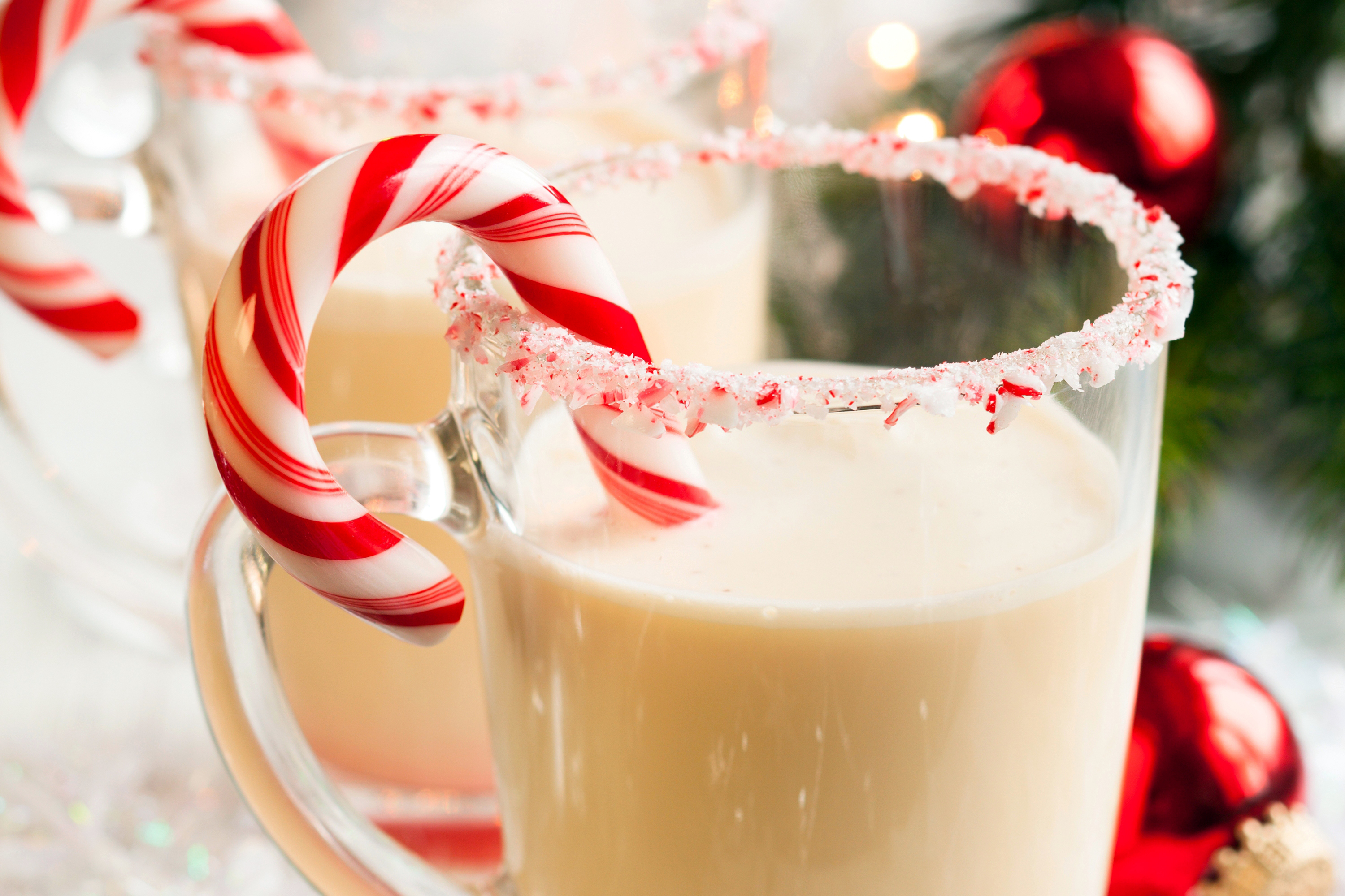 Download mobile wallpaper Christmas, Holiday, Milk, Candy Cane for free.