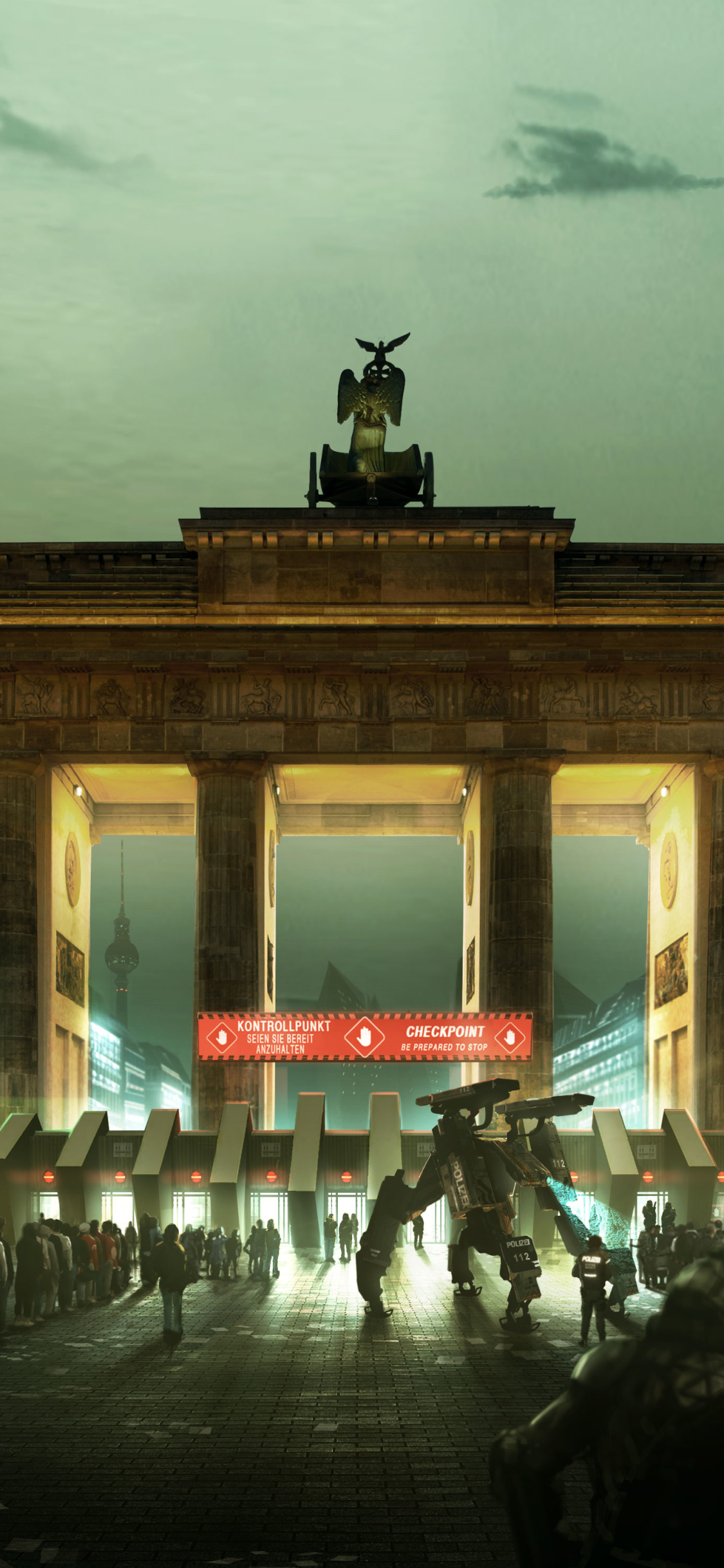 Download mobile wallpaper Berlin, Video Game, Deus Ex, Brandenburg Gate, Deus Ex: Mankind Divided for free.