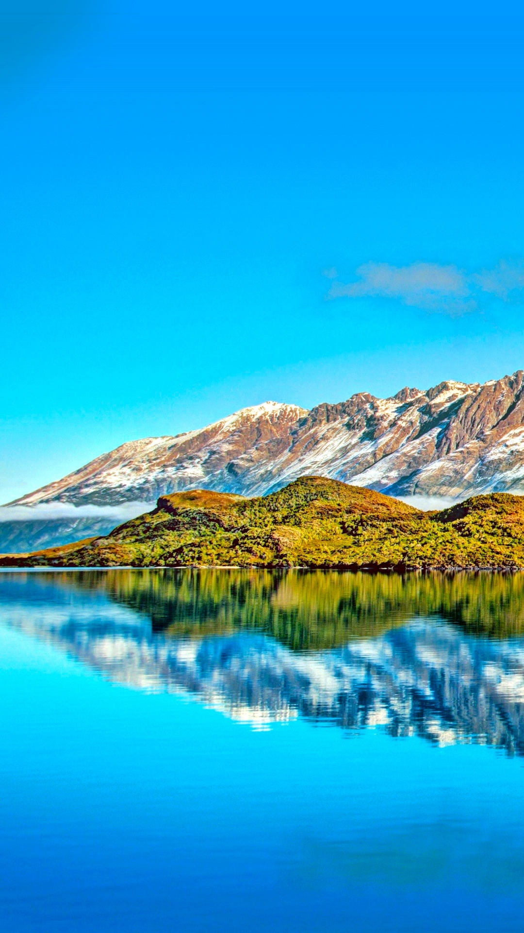 Скачать картинку Озера, Гора, Озеро, Отражение, Земля/природа, Озеро Ванака в телефон бесплатно.