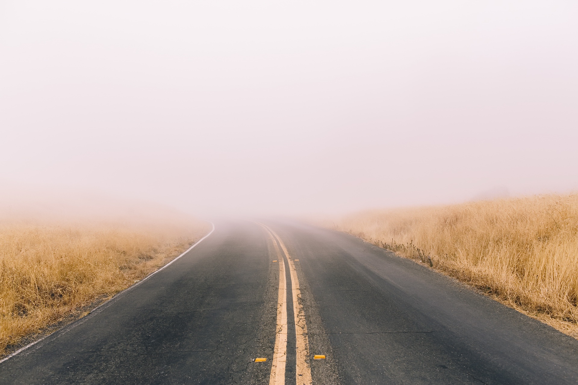 Download mobile wallpaper Road, Fog, Man Made for free.