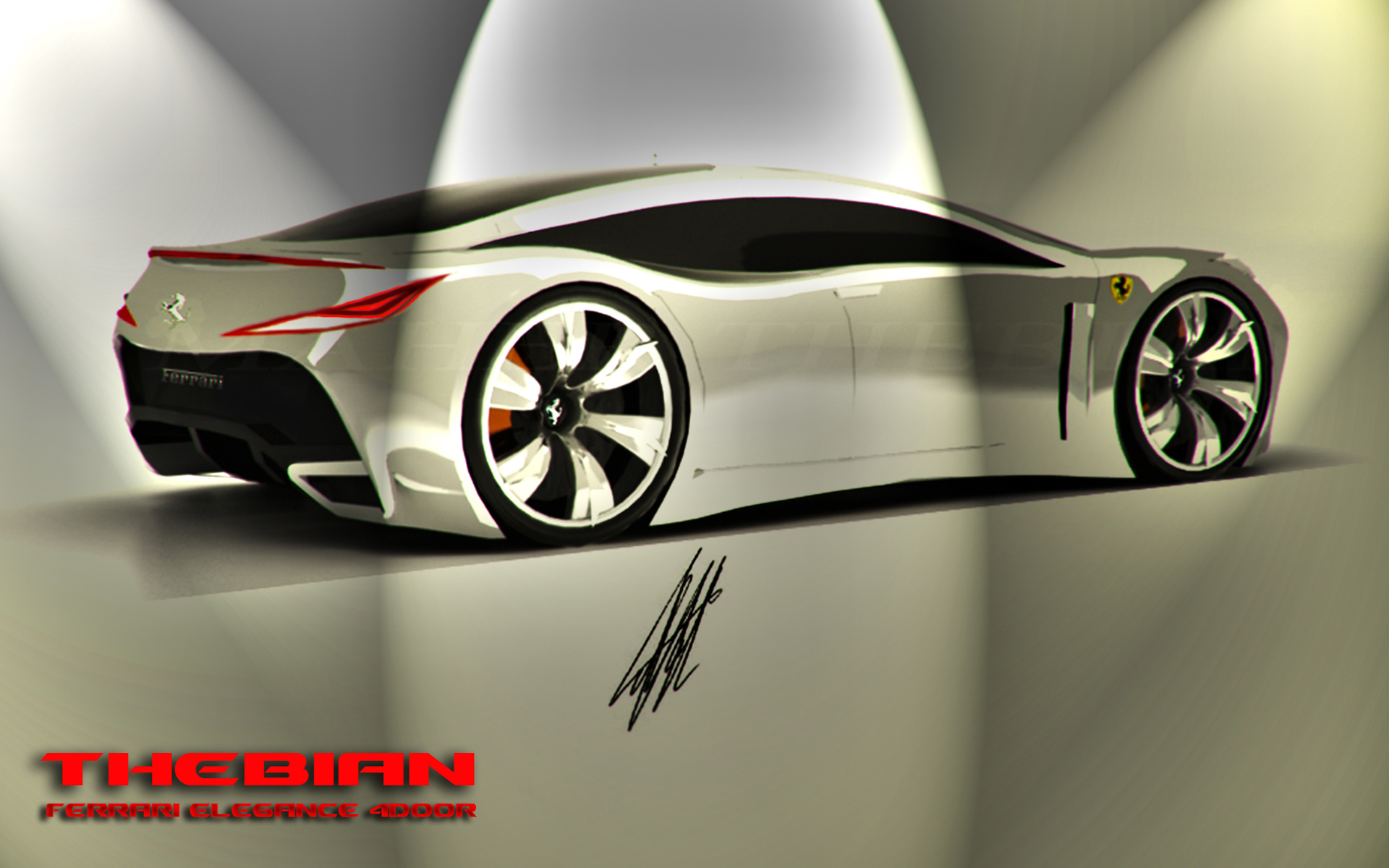 Laden Sie das Ferrari, 3D, Autos, Fahrzeuge-Bild kostenlos auf Ihren PC-Desktop herunter