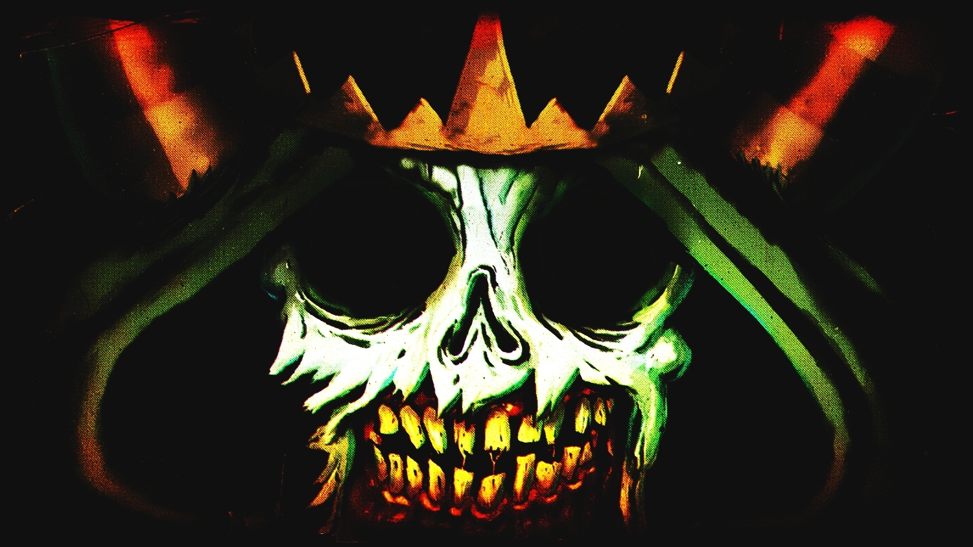 Free download wallpaper Dark, Skull on your PC desktop