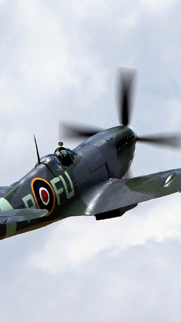 Handy-Wallpaper Militär, Supermarine Spitfire, Militärflugzeug kostenlos herunterladen.