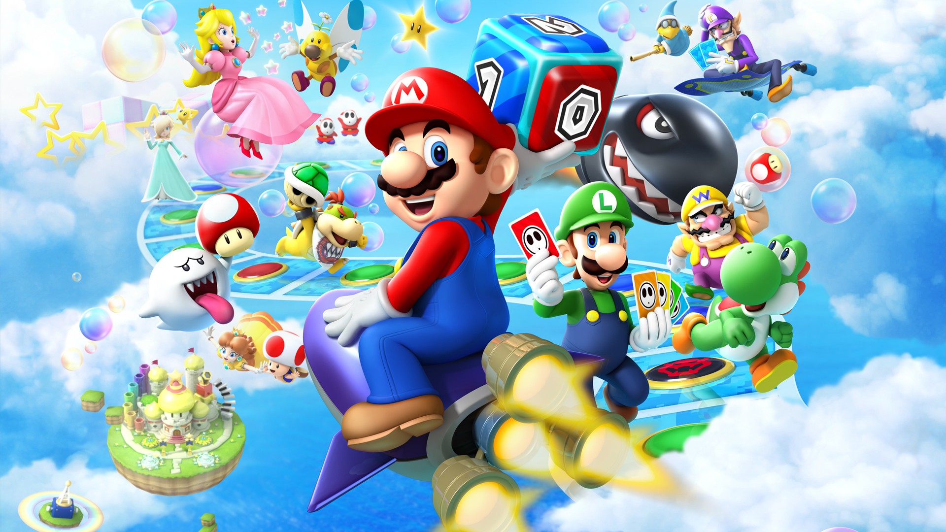 Laden Sie Mario Party: Island Tour HD-Desktop-Hintergründe herunter