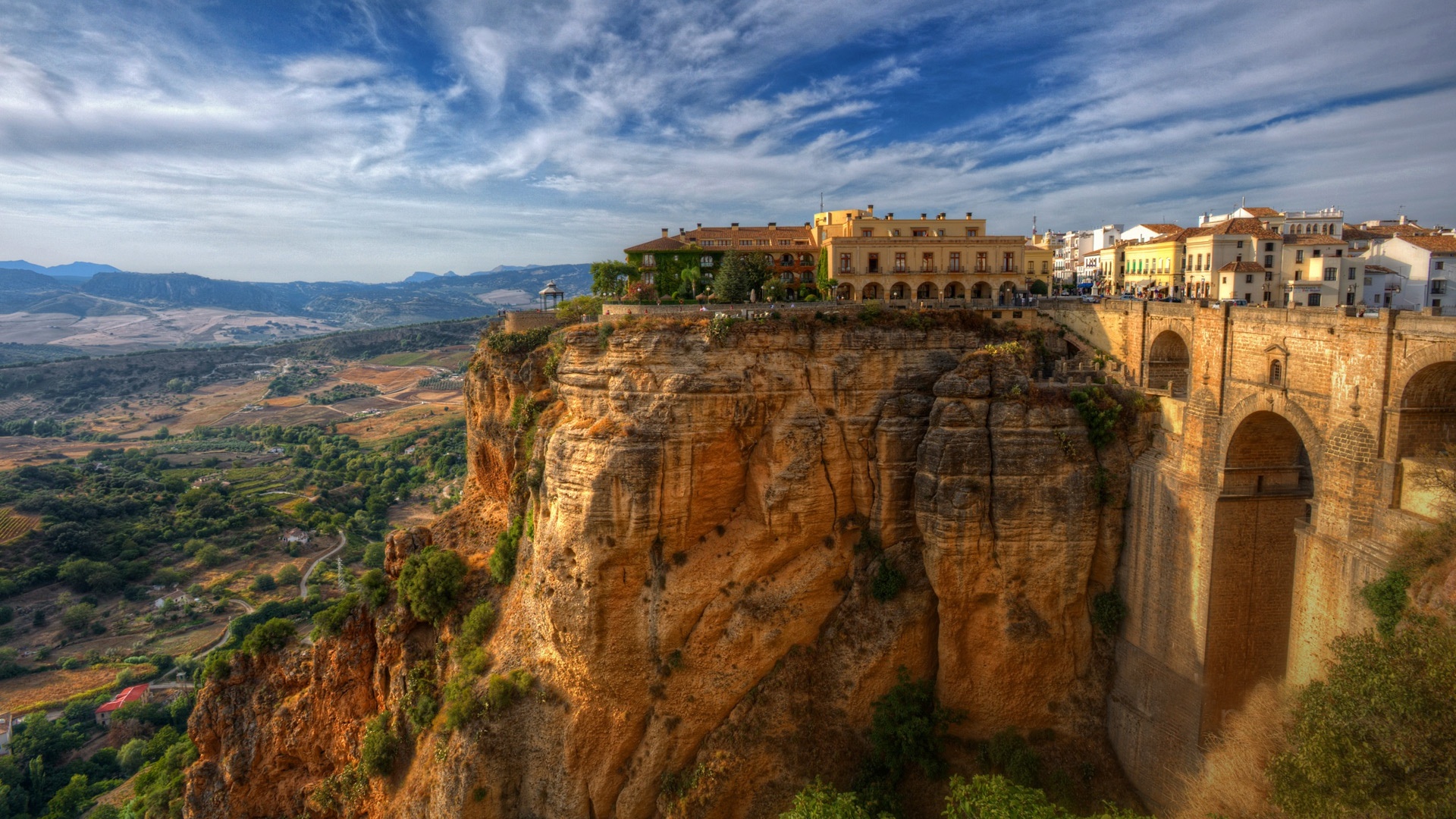 andalusia, man made, town, house, mountain, spain, towns